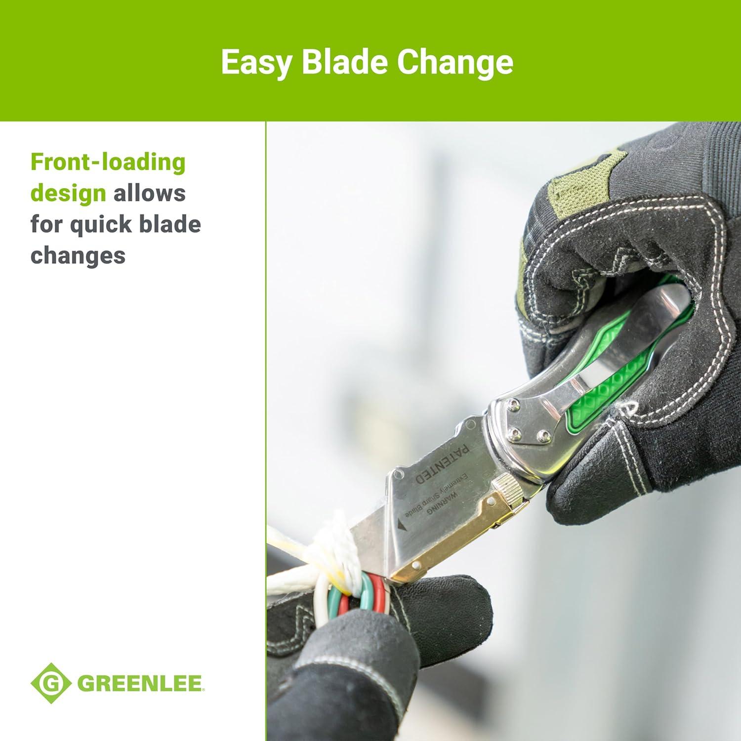 Cuchillo Utility Plegable Greenlee 0652-22 con Cuchilla Serrada