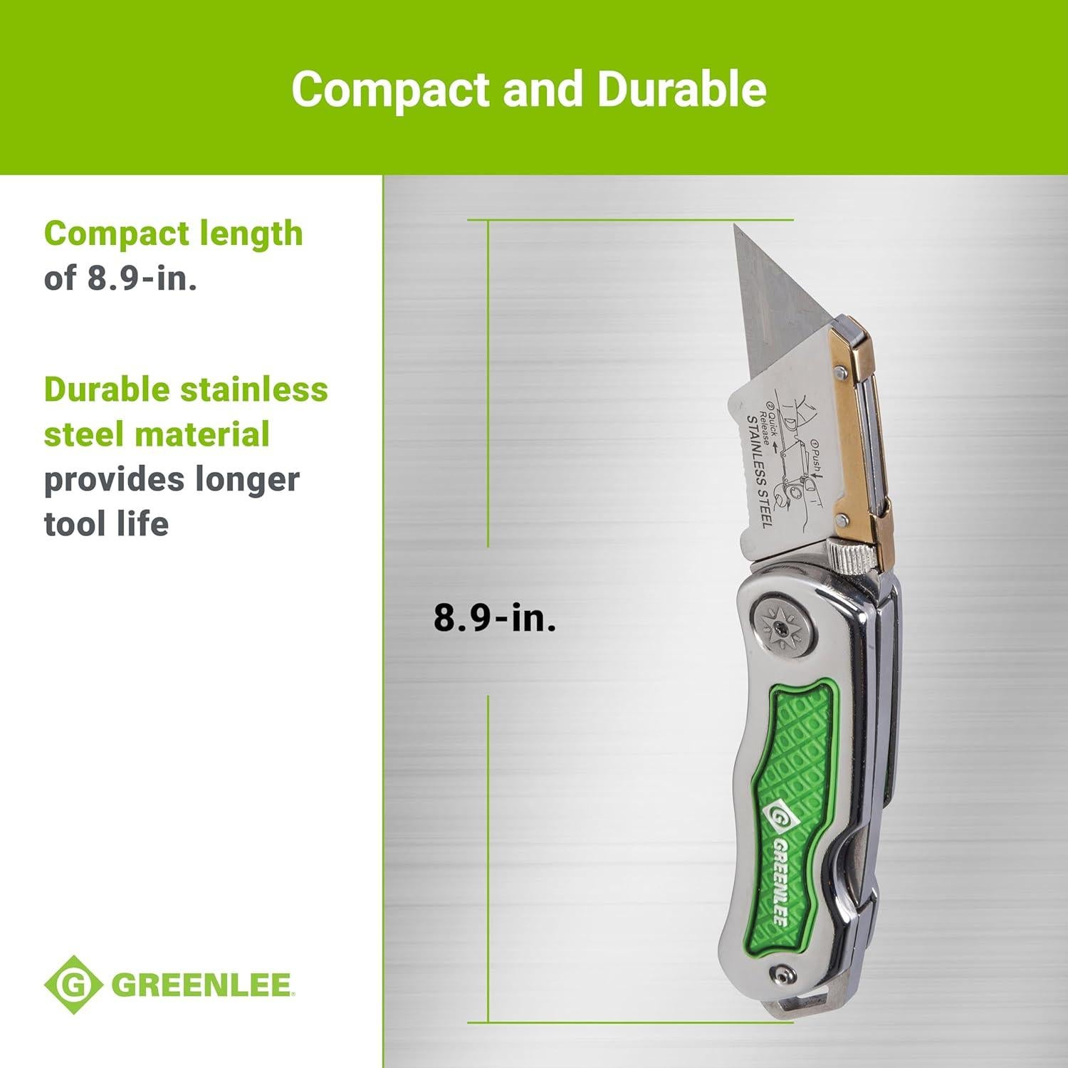 Cuchillo Utility Plegable Greenlee 0652-22 con Cuchilla Serrada