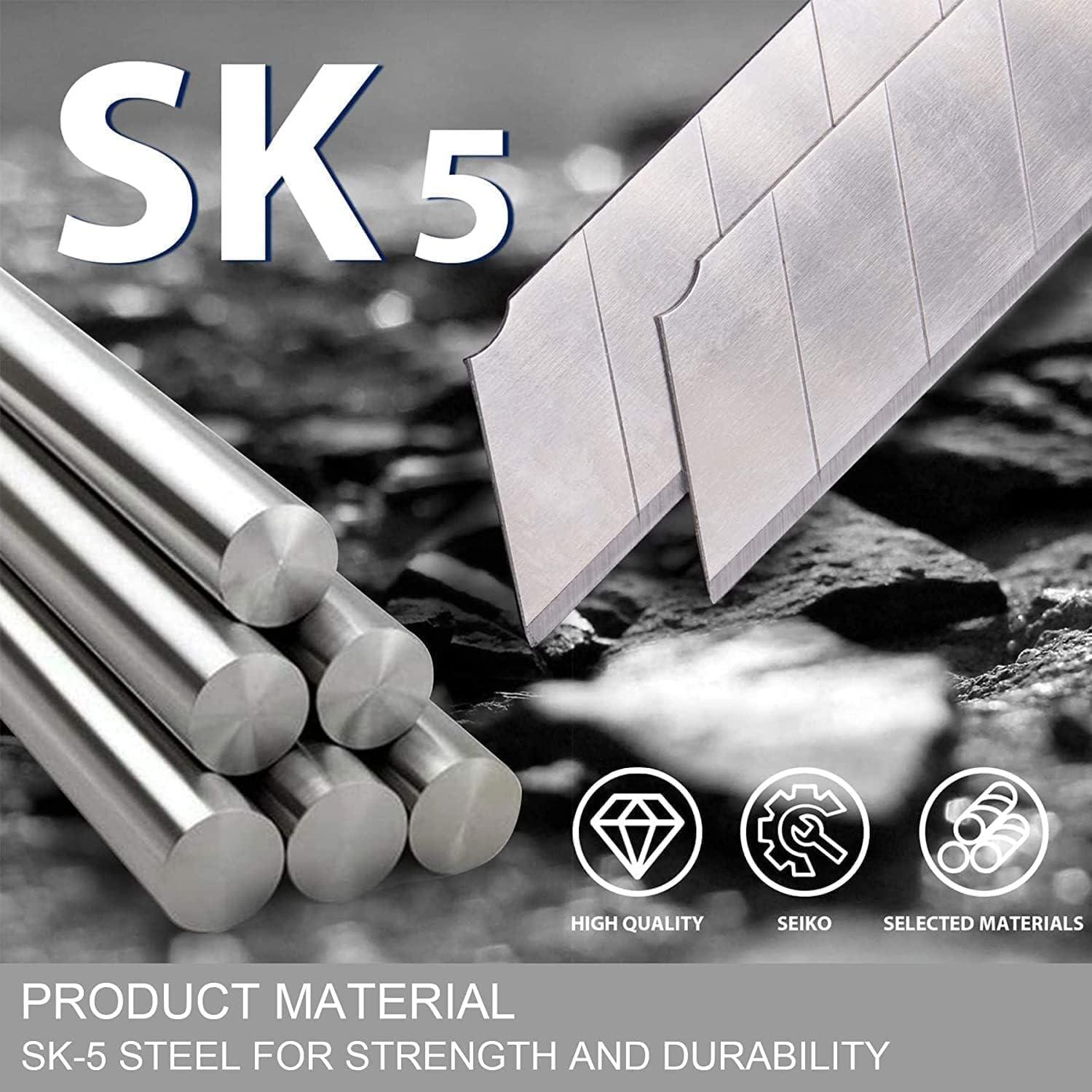 Cuchillo Utility Scimaker 25mm con 10 Hojas SK5 Reemplazables