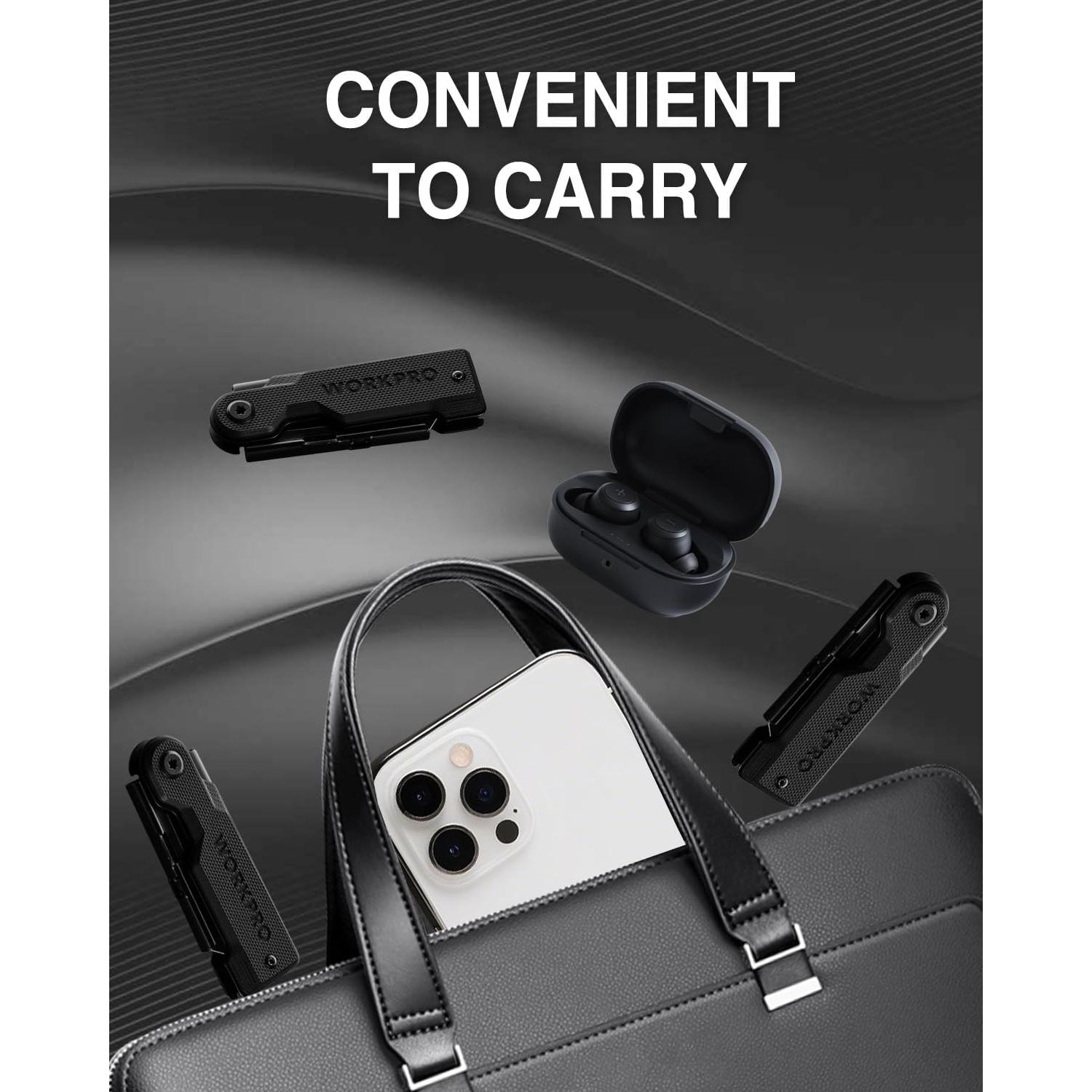 Cuchillos Utilitarios Plegables WORKPRO 3 Piezas Mango G10