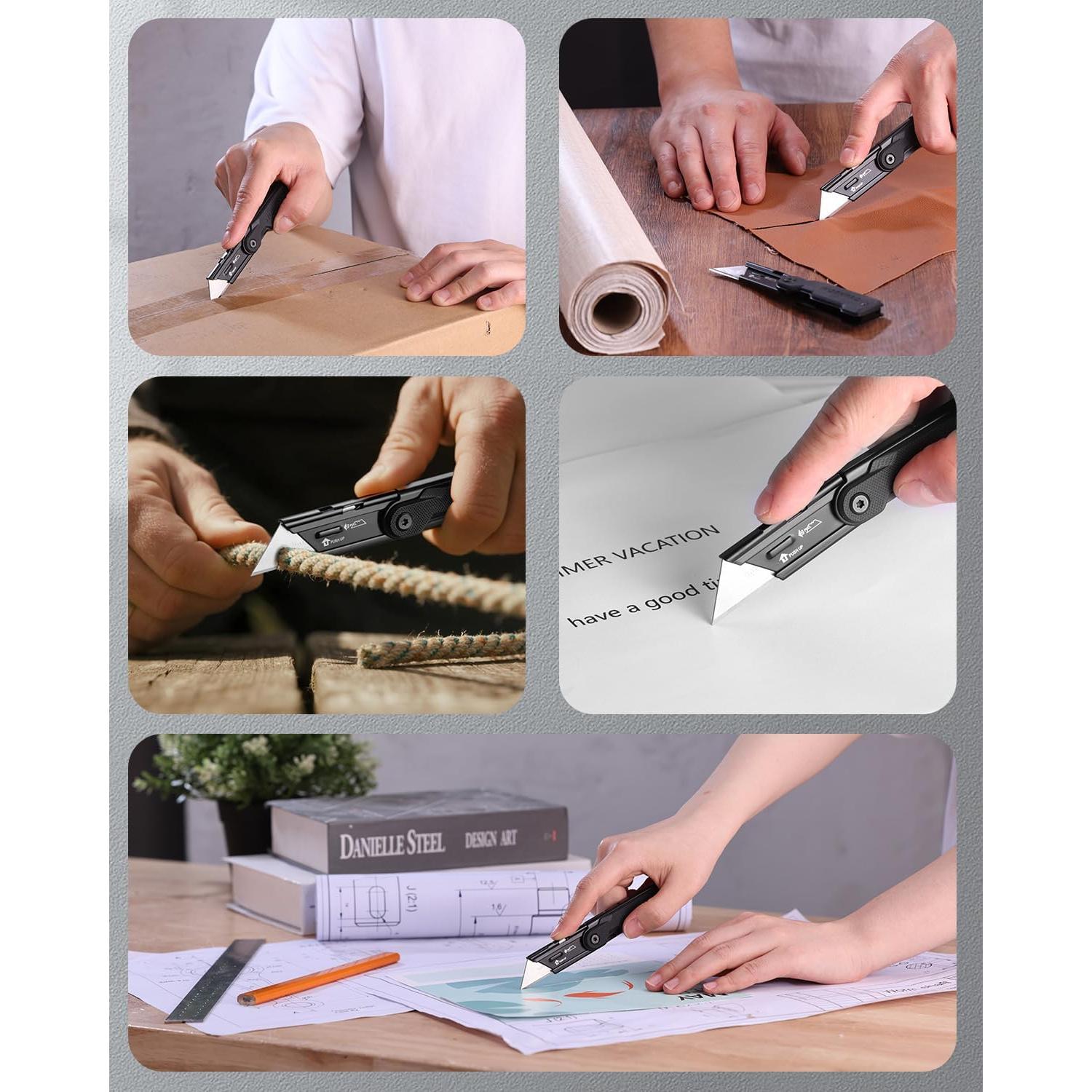 Cuchillos Utilitarios Plegables WORKPRO 3 Piezas Mango G10