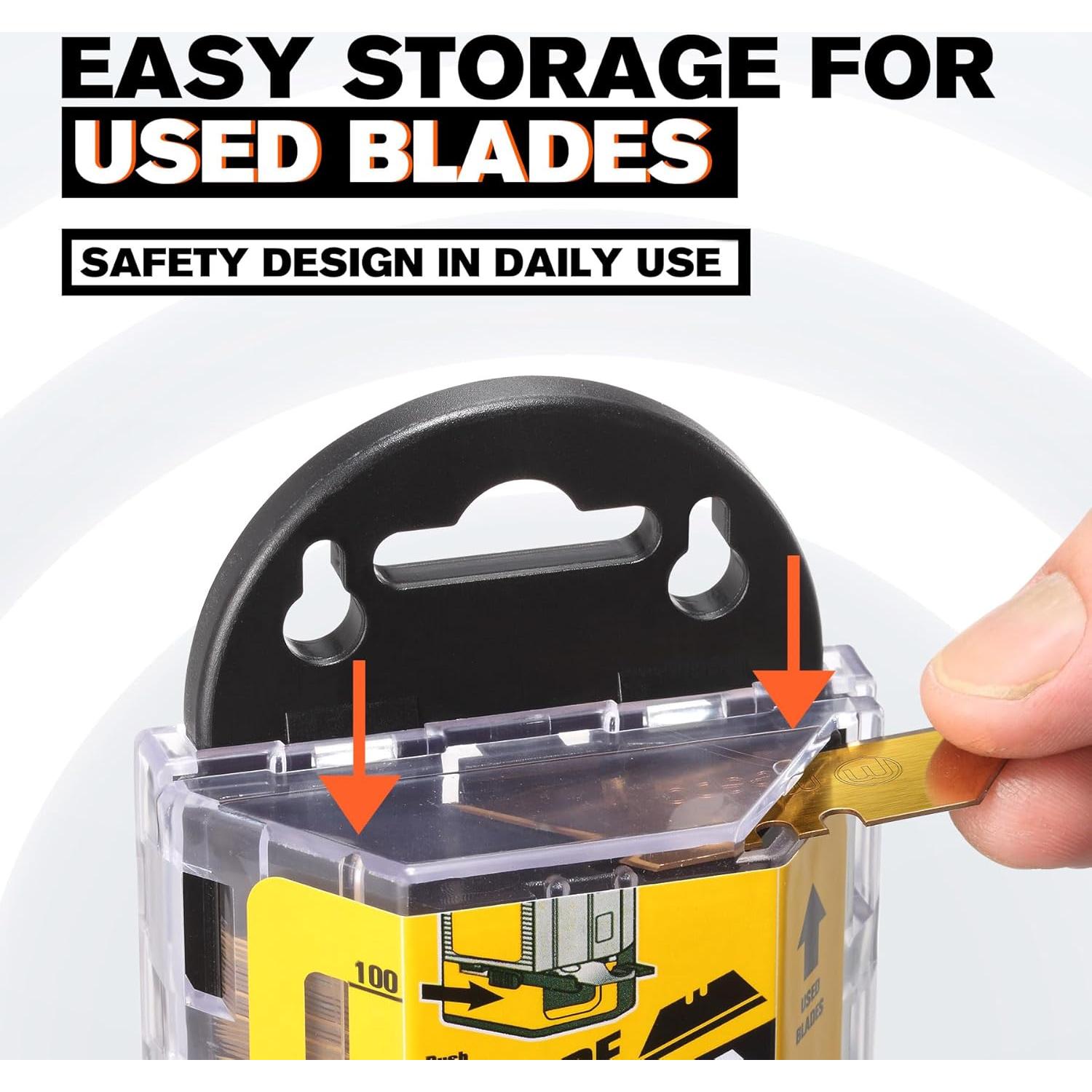 Hojas de Cuchillo Utilitario M MEEPO SK-2 Titanio 100 Unidades