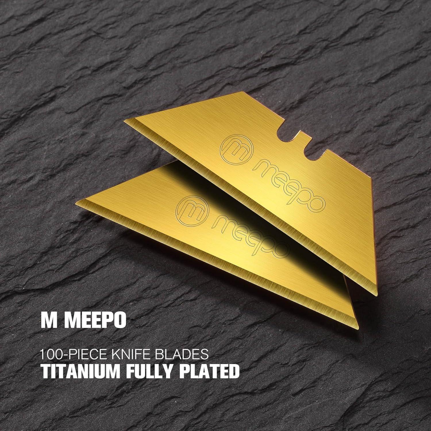 Hojas de Cuchillo Utilitario M MEEPO SK-2 Titanio 100 Unidades