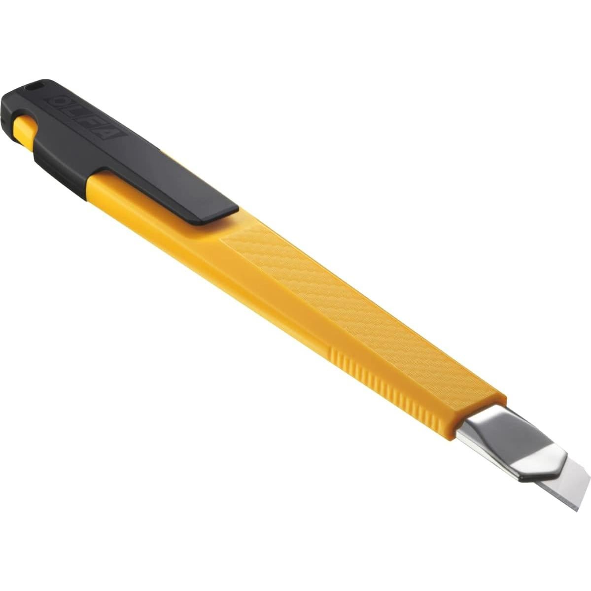 Cuchillo de Utilidad OLFA 9mm con Bloqueo Automático y Cuchillas de Repuesto