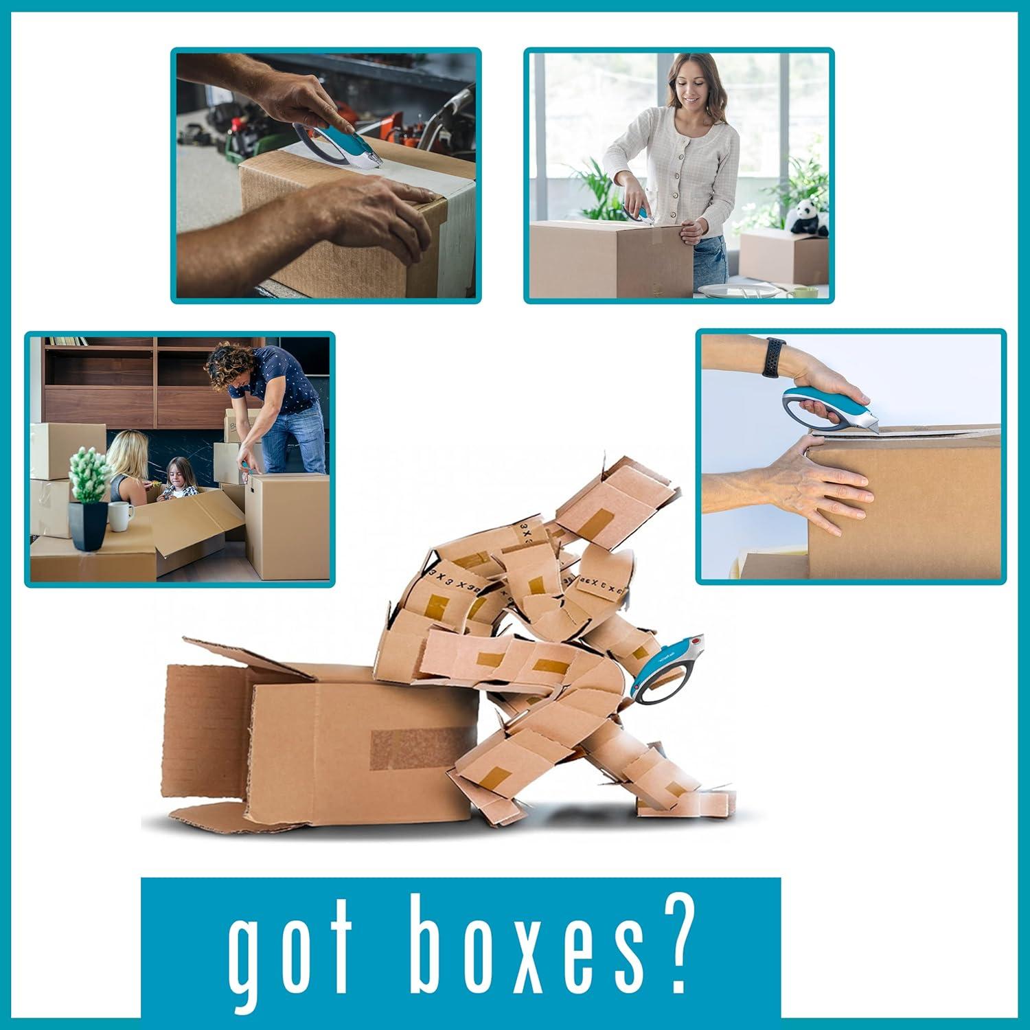 Cortador de Cajas Retráctil Home Planet Gear - Ergonómico Azul