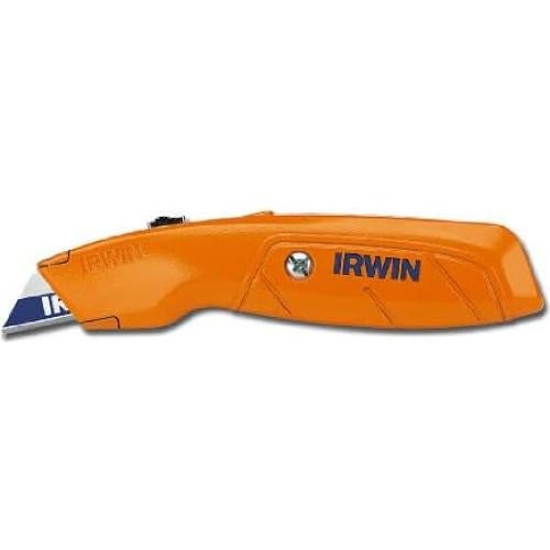 Cuchillo de Utilidad Retráctil Hi-Vis IRWIN Naranja 90g
