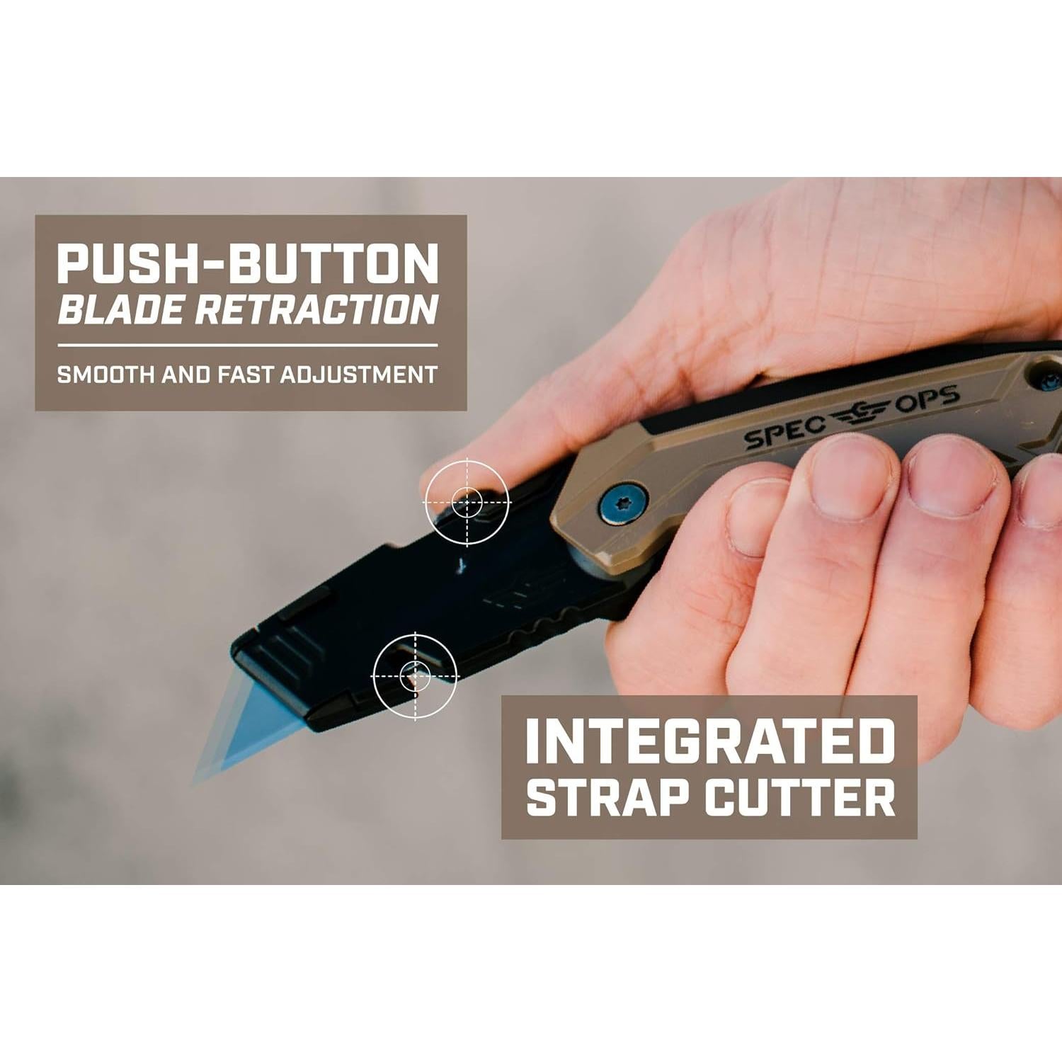 Cuchillo Utility Plegable Spec Ops con 3 Cuchillas Extra