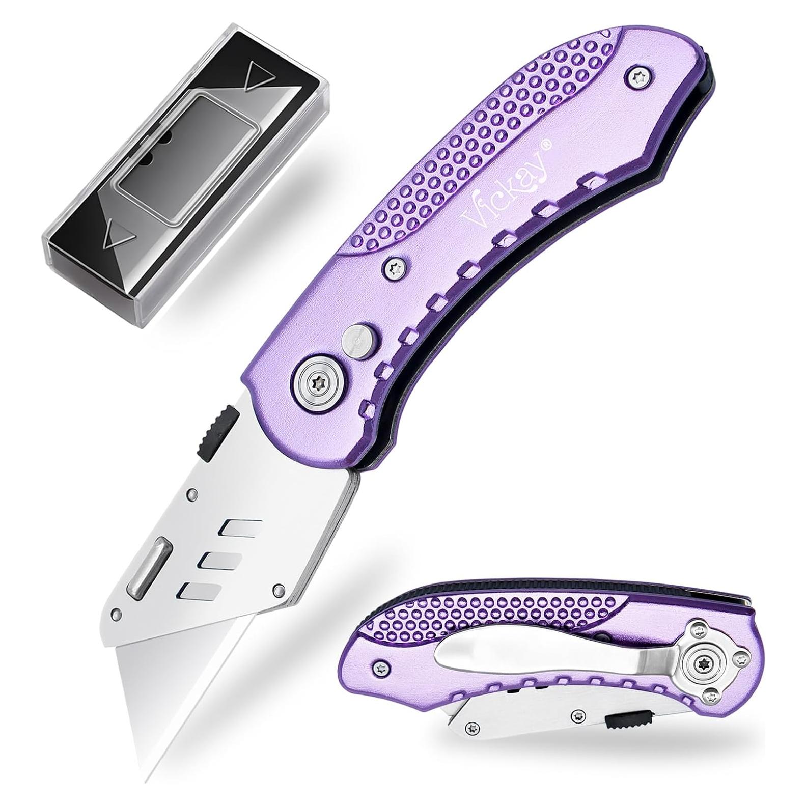 Cuchillo Utility Plegable Vickay SK5 con 5 Cuchillas Reemplazables