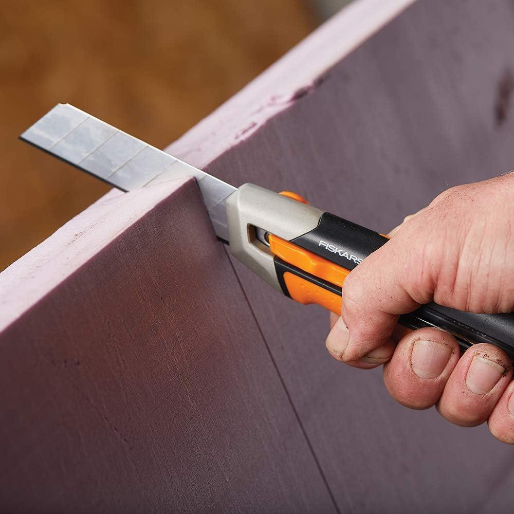 Cuchillo Utility Pro Fiskars 25 mm Naranja/Negro con Garantía