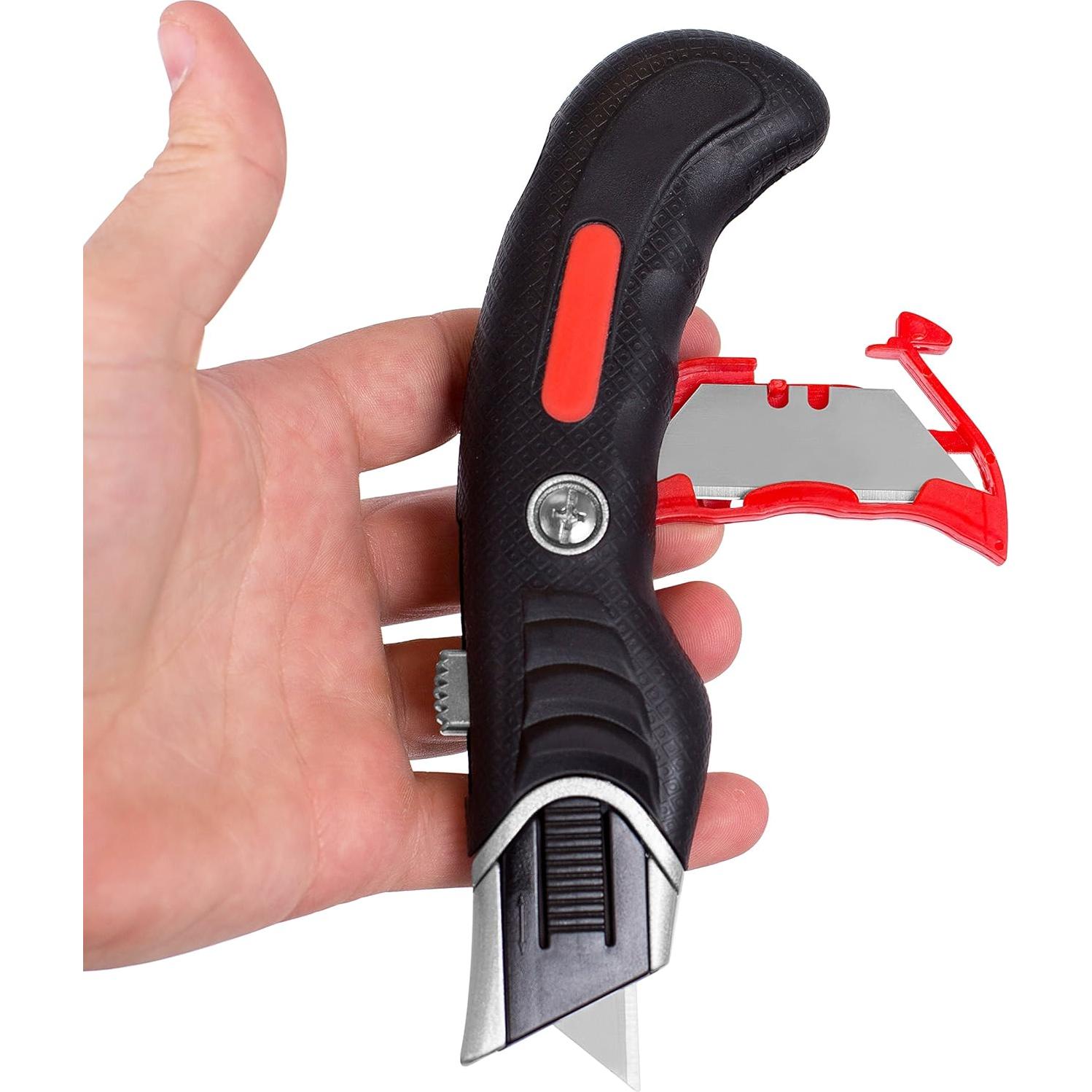 Juego de Cuchillos Utilitarios Ergonómicos Mejor de Internet - 2 Cuchillos y 3 Cuchillas Extra