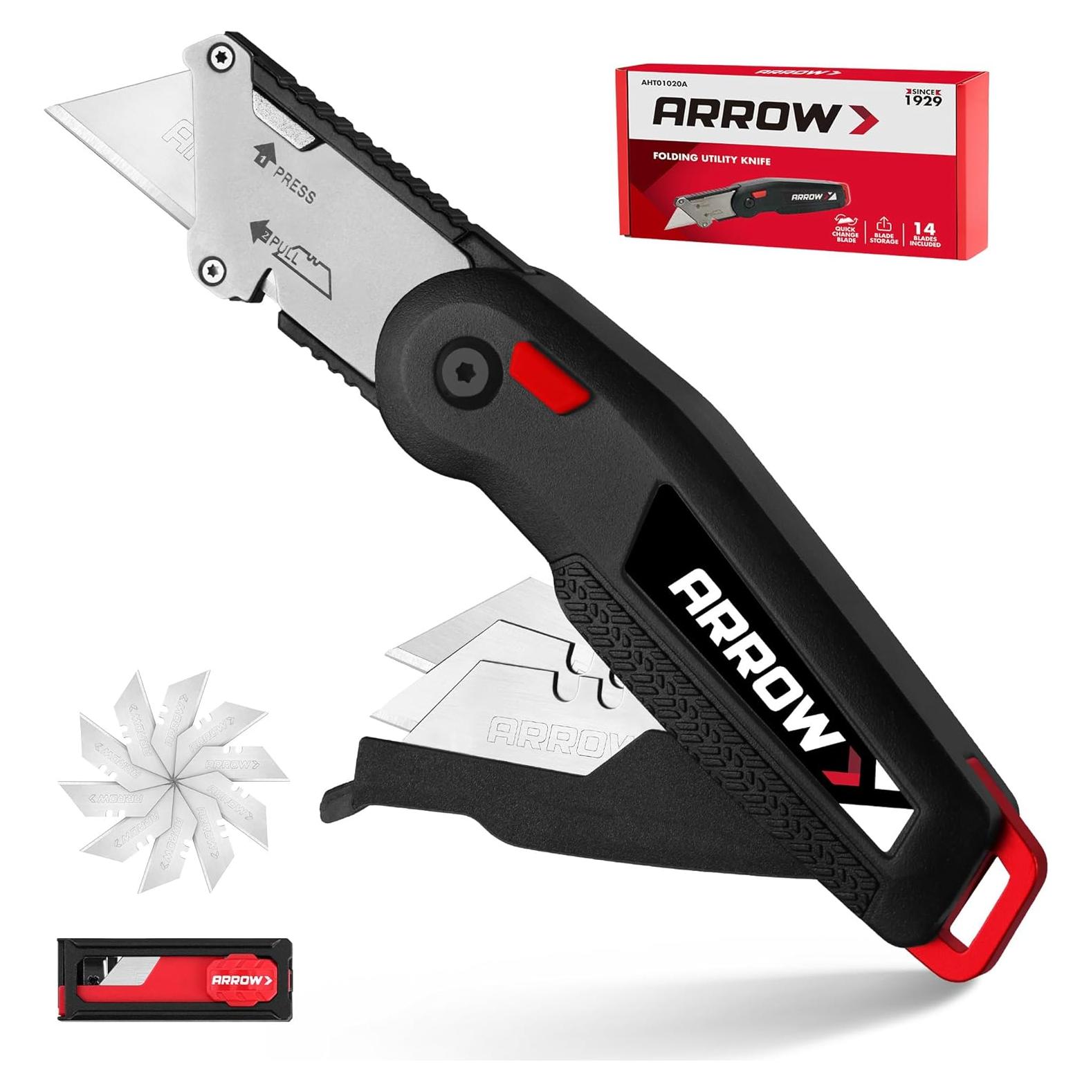 Cuchillo Utility Arrow 17.78 cm con 14 cuchillas SK2