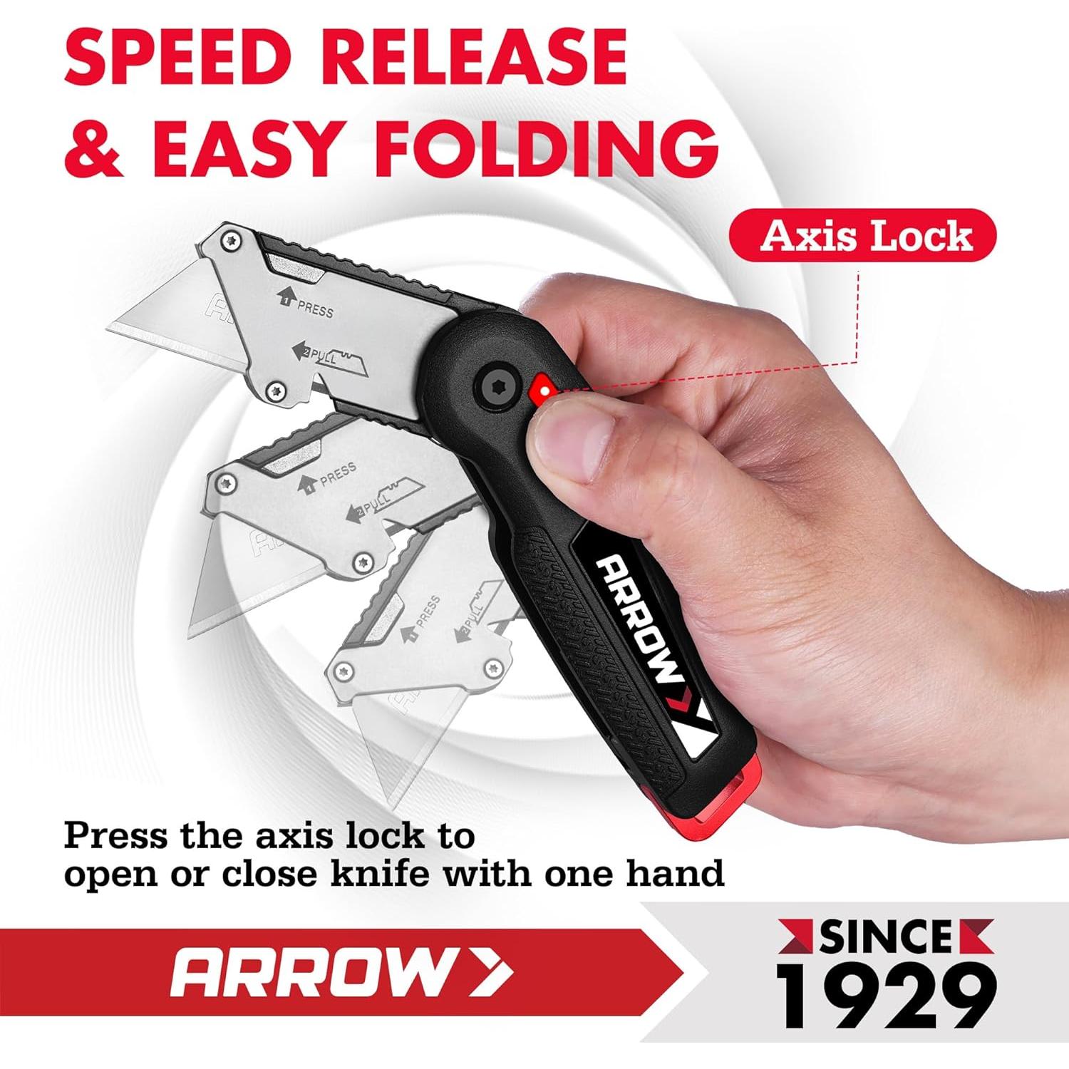 Cuchillo Utility Arrow 17.78 cm con 14 cuchillas SK2