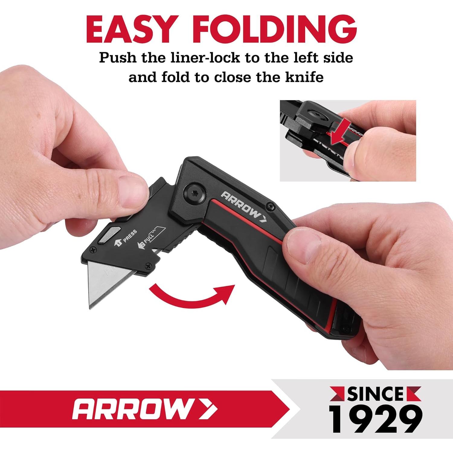 Cuchillo Utilitario Plegable Arrow con 10 Cuchillas SK2