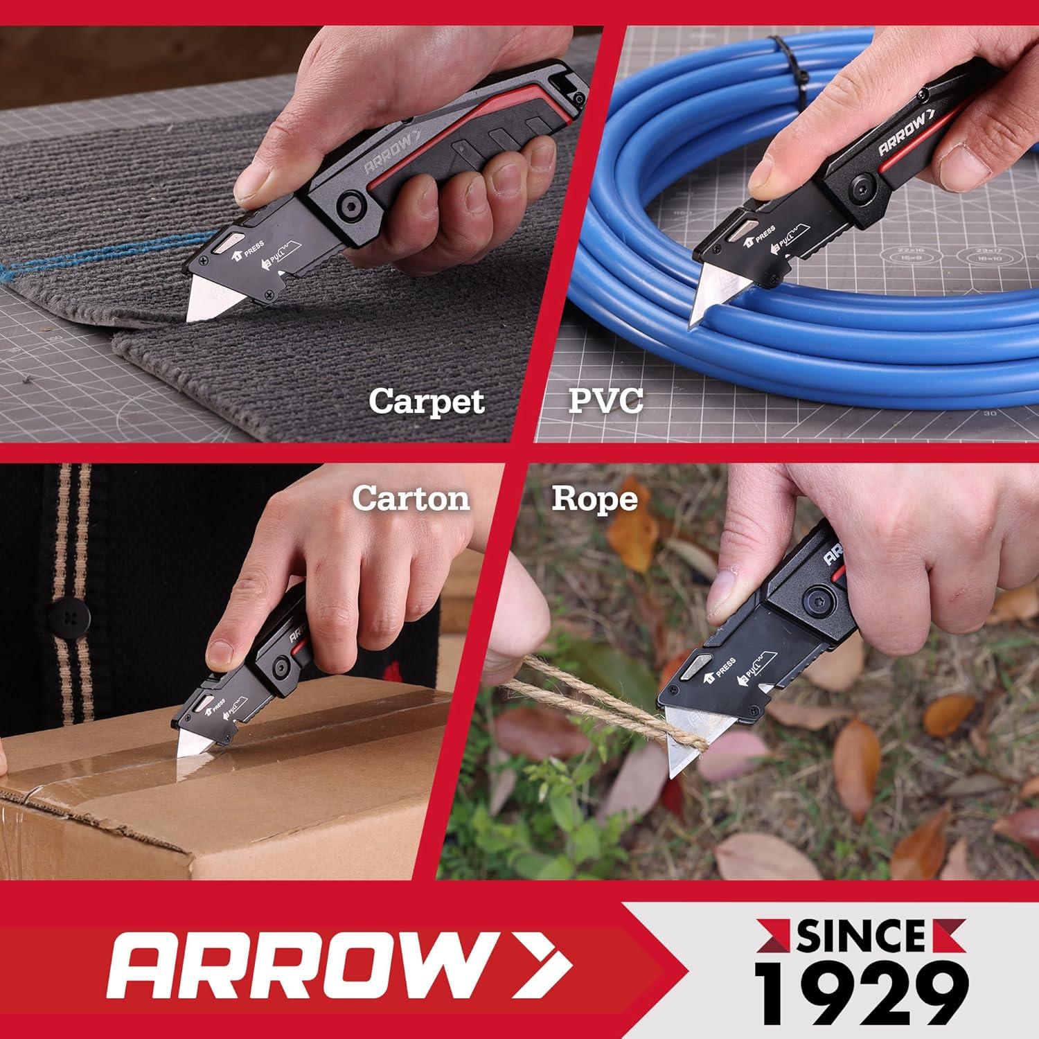 Cuchillo Utilitario Plegable Arrow con 10 Cuchillas SK2