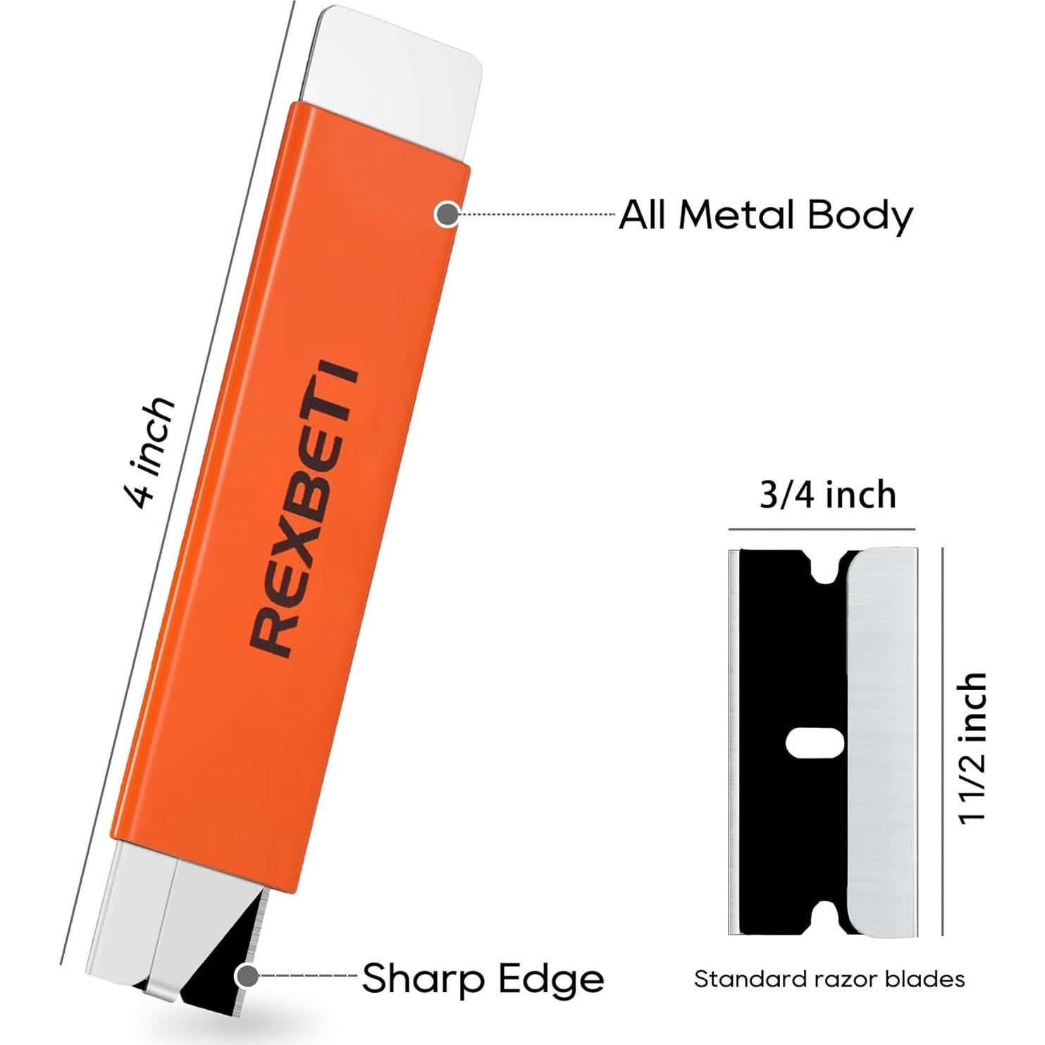Cortadores de Cajas REXBETI 12 Piezas Retráctiles Antioxidantes