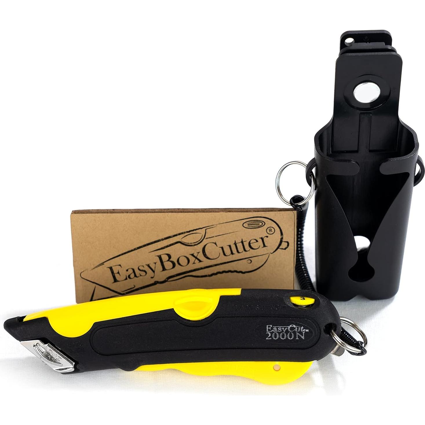 Cuchillo Utility Retráctil Easy Cut 2000 Amarillo 17.78cm