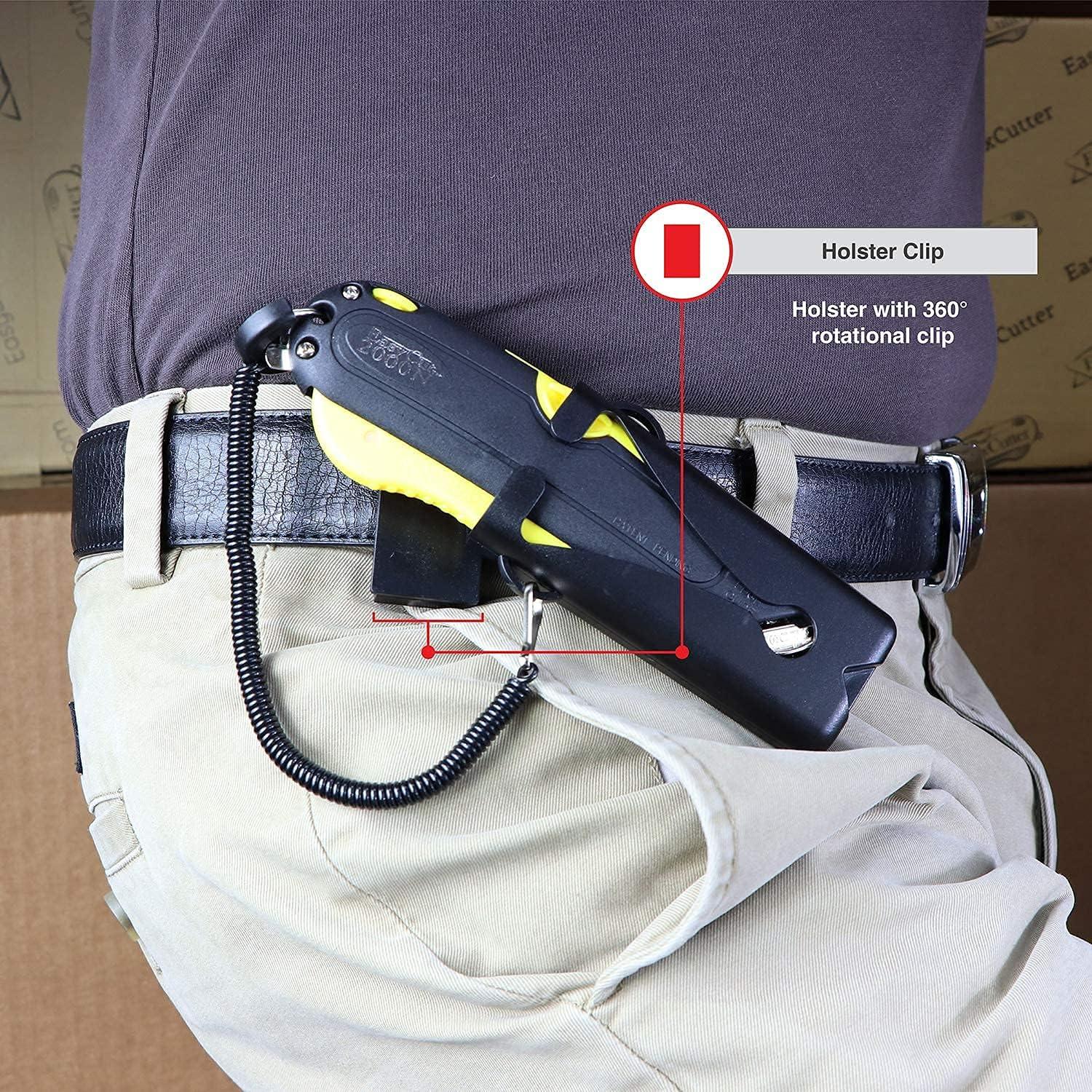 Cuchillo Utility Retráctil Easy Cut 2000 Amarillo 17.78cm