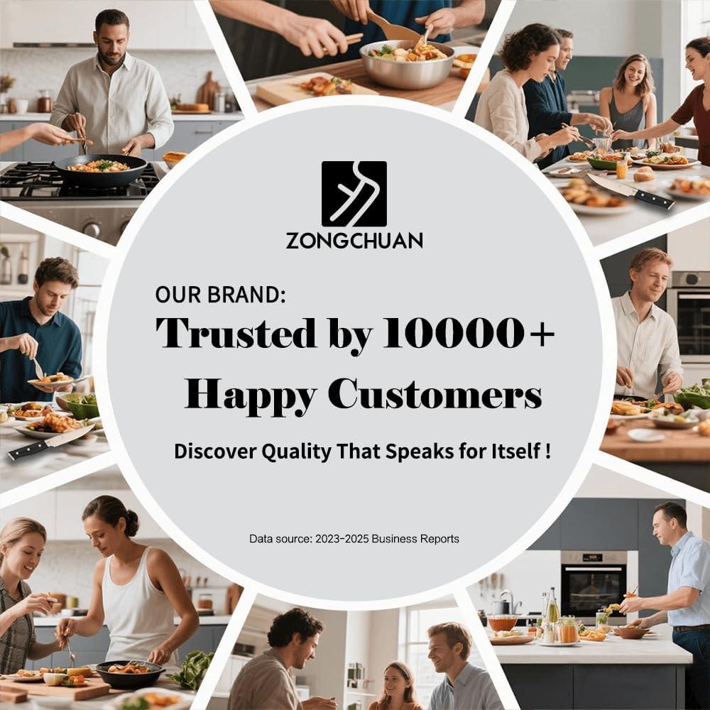 Juego de cuchillos de cocina ZongChuan 8C 2 piezas Damasco