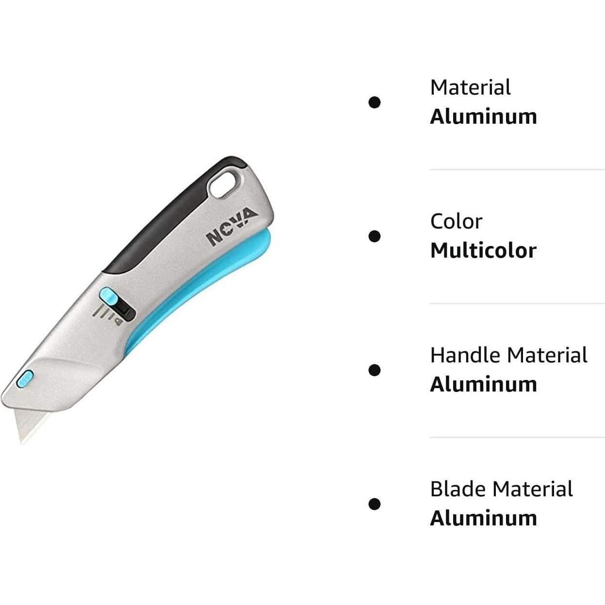 Cuchillo Utilitario Retráctil Nova de Aluminio Automático