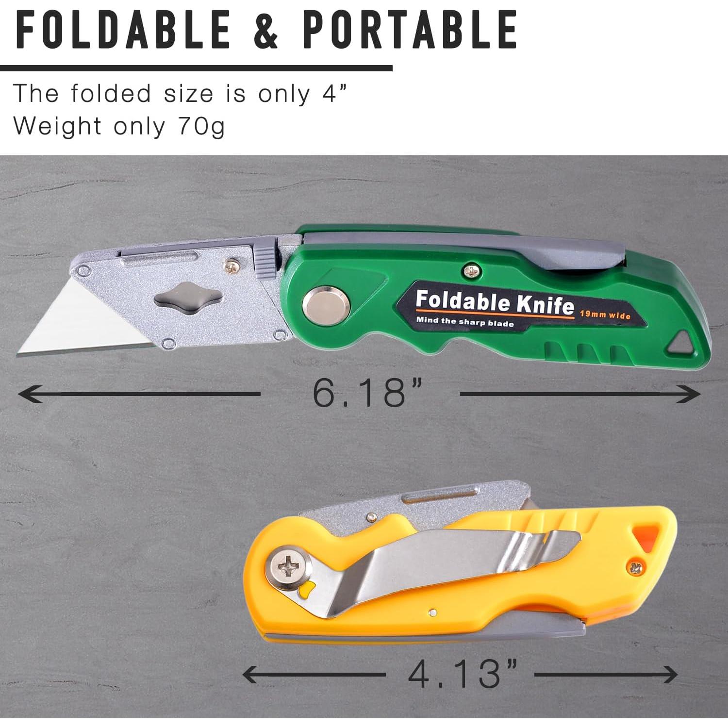 Juego de 10 Cuchillos de Utilidad Stino con 30 Cuchillas Repuesto