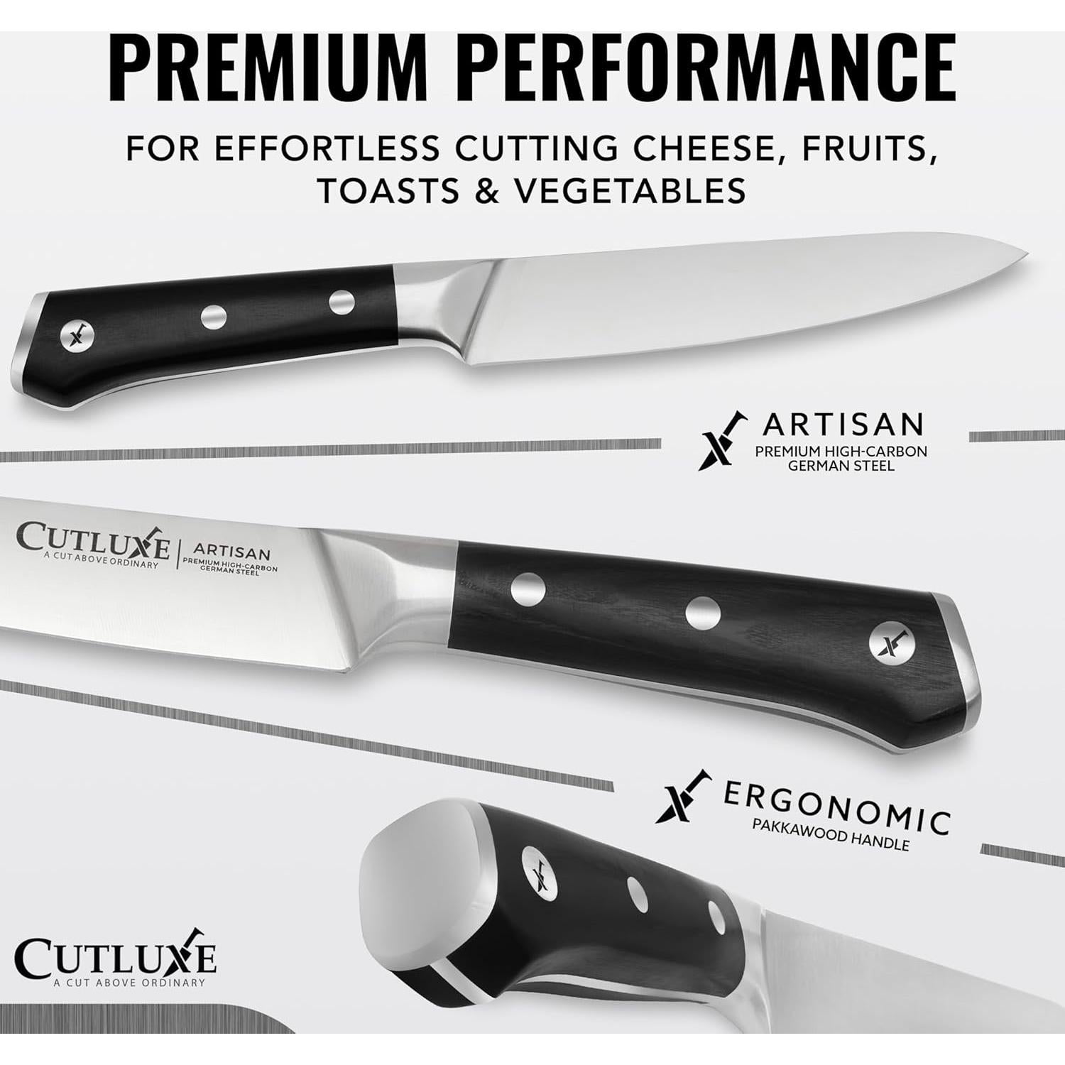 Cuchillo de Cocina Cutluxe 13.97 cm Acero Alemán Ergonómico