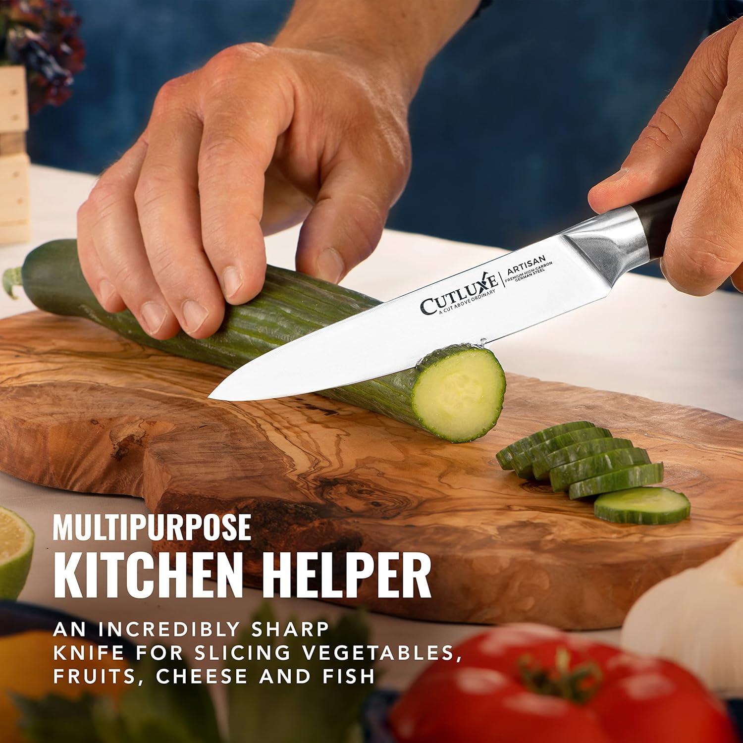 Cuchillo de Cocina Cutluxe 13.97 cm Acero Alemán Ergonómico