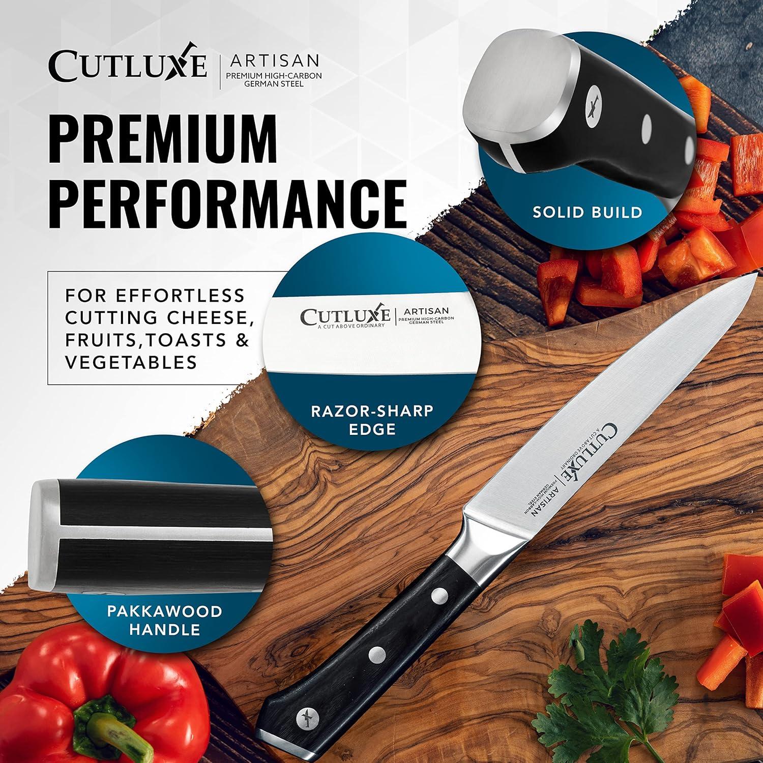 Cuchillo de Cocina Cutluxe 13.97 cm Acero Alemán Ergonómico