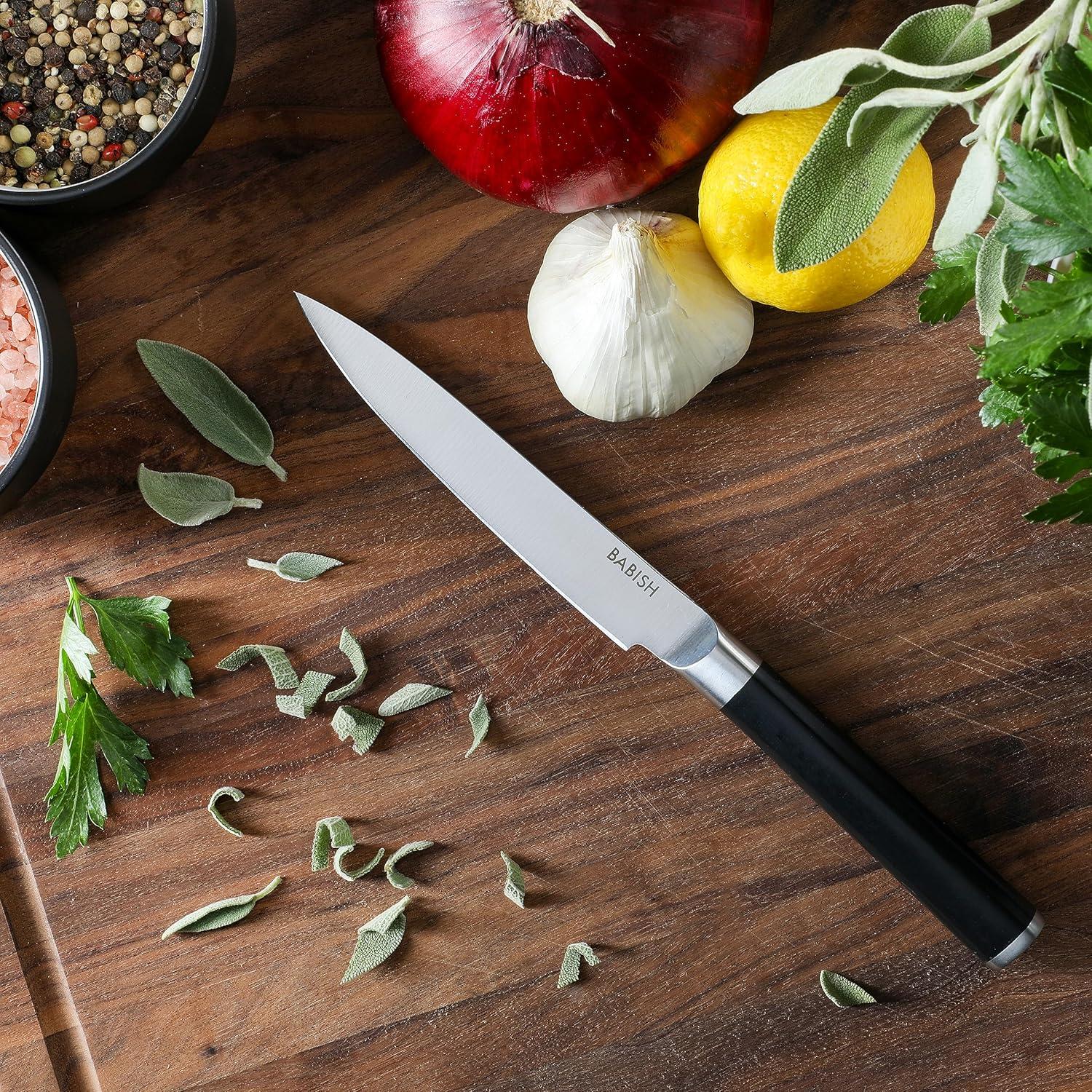 Cuchillo Utilitario Babish 12.7 cm Acero Alemán Forjado