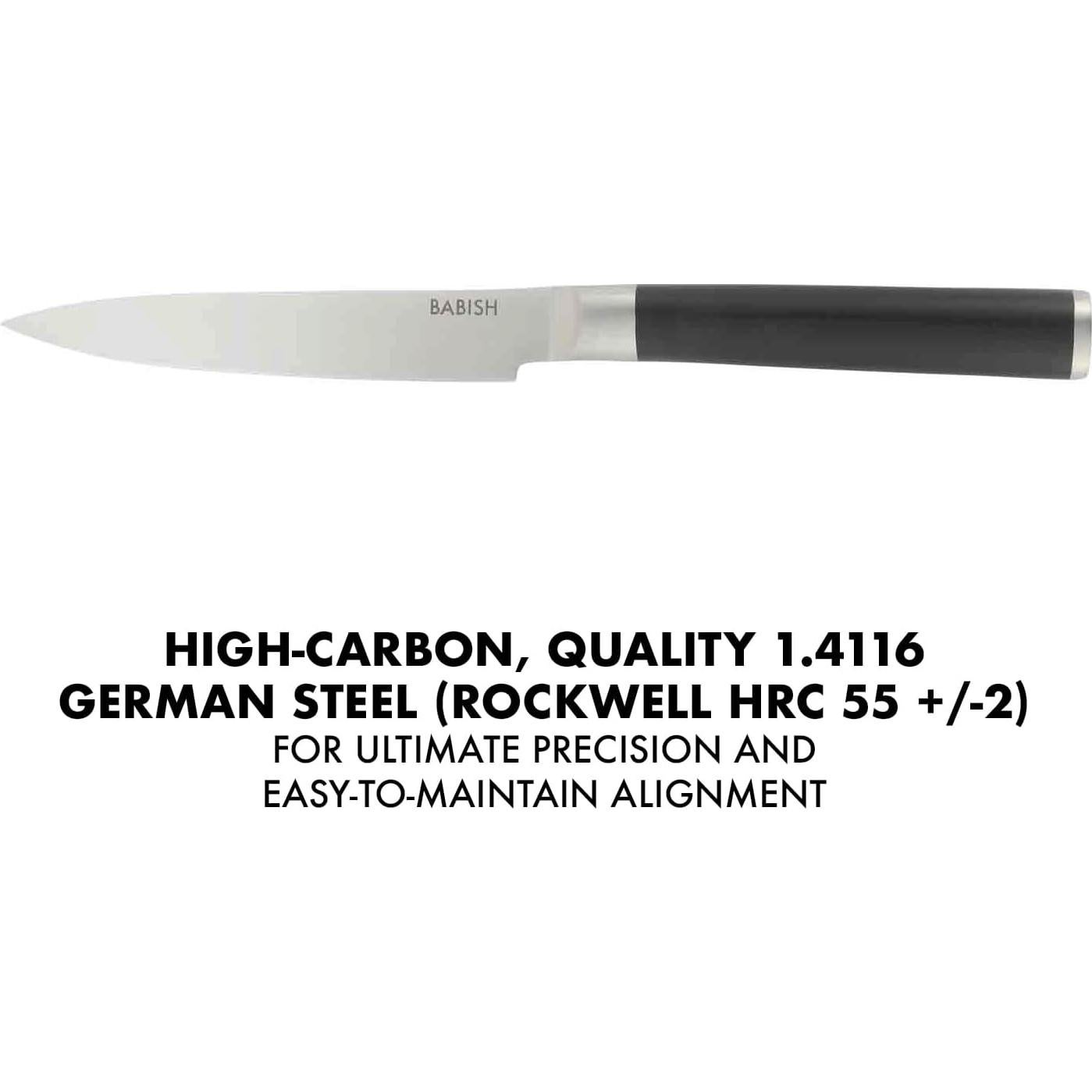 Cuchillo Utilitario Babish 12.7 cm Acero Alemán Forjado