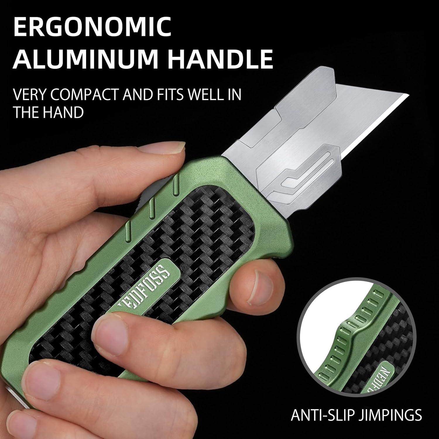 Cuchillo Utility NedFoss Pro Retráctil con 10 Hojas SK5