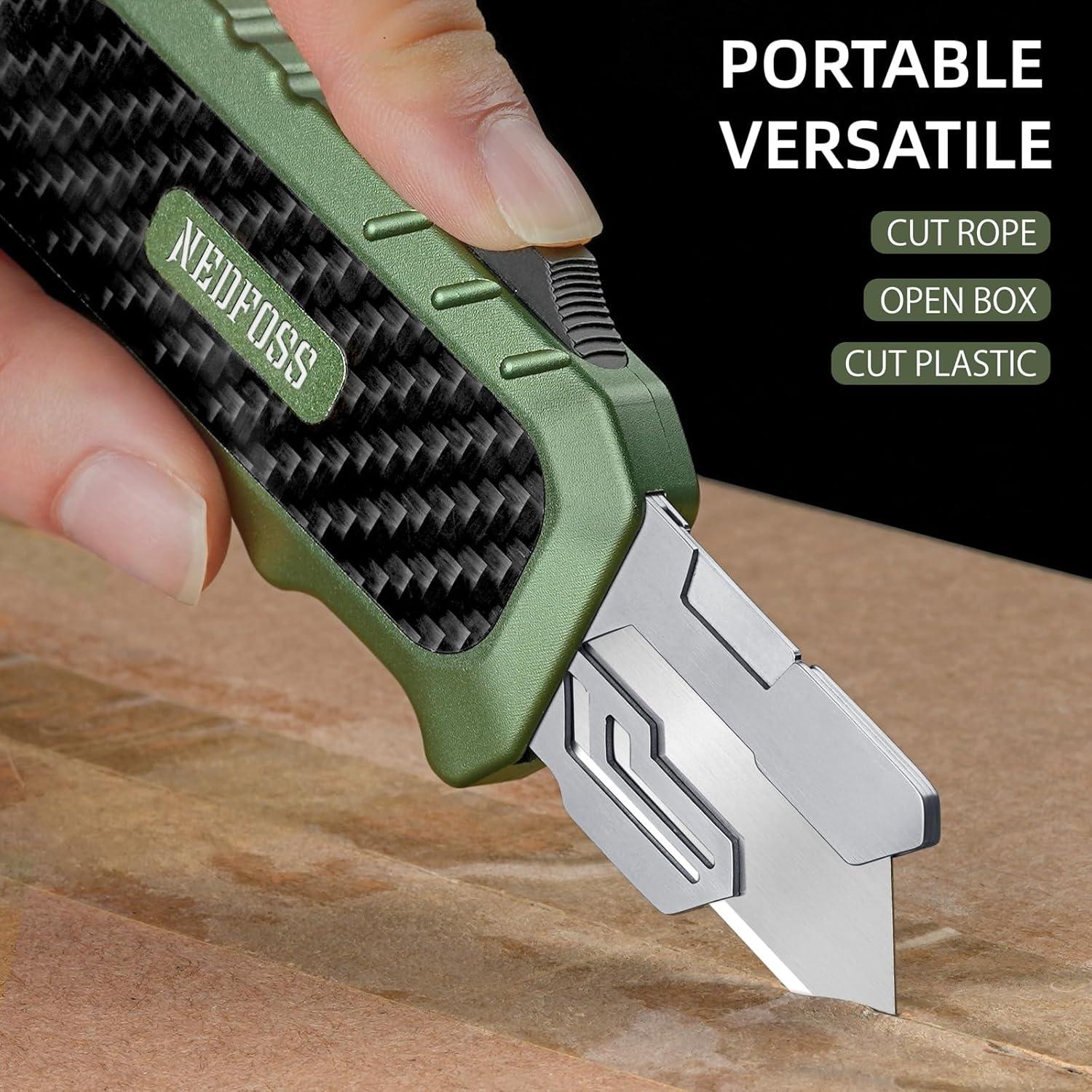 Cuchillo Utility NedFoss Pro Retráctil con 10 Hojas SK5