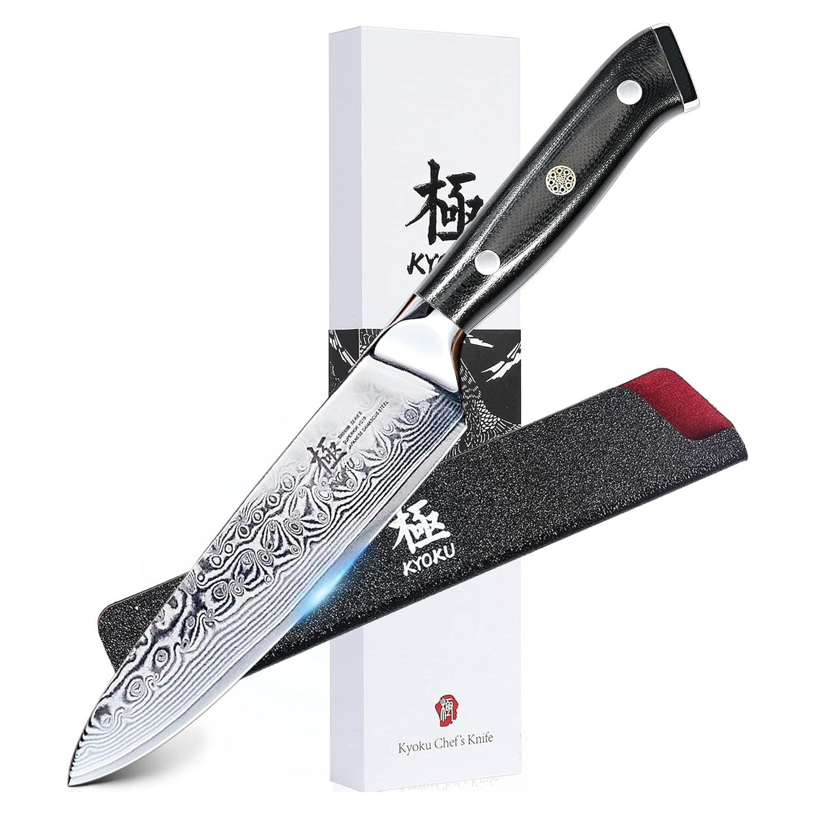 Cuchillo de Utilidad KYOKU 15.24 cm Acero Japonés VG10 Damasco