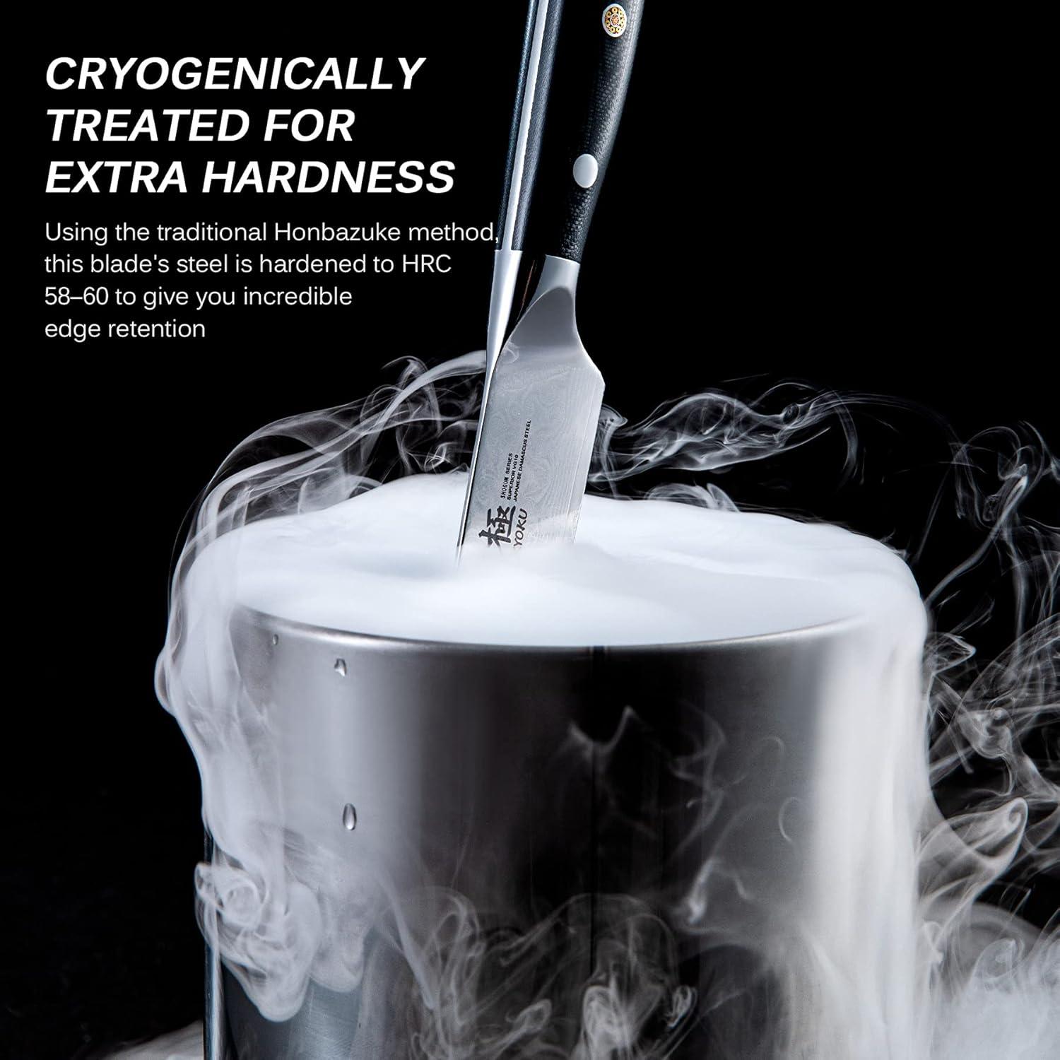 Cuchillo de Utilidad KYOKU 15.24 cm Acero Japonés VG10 Damasco