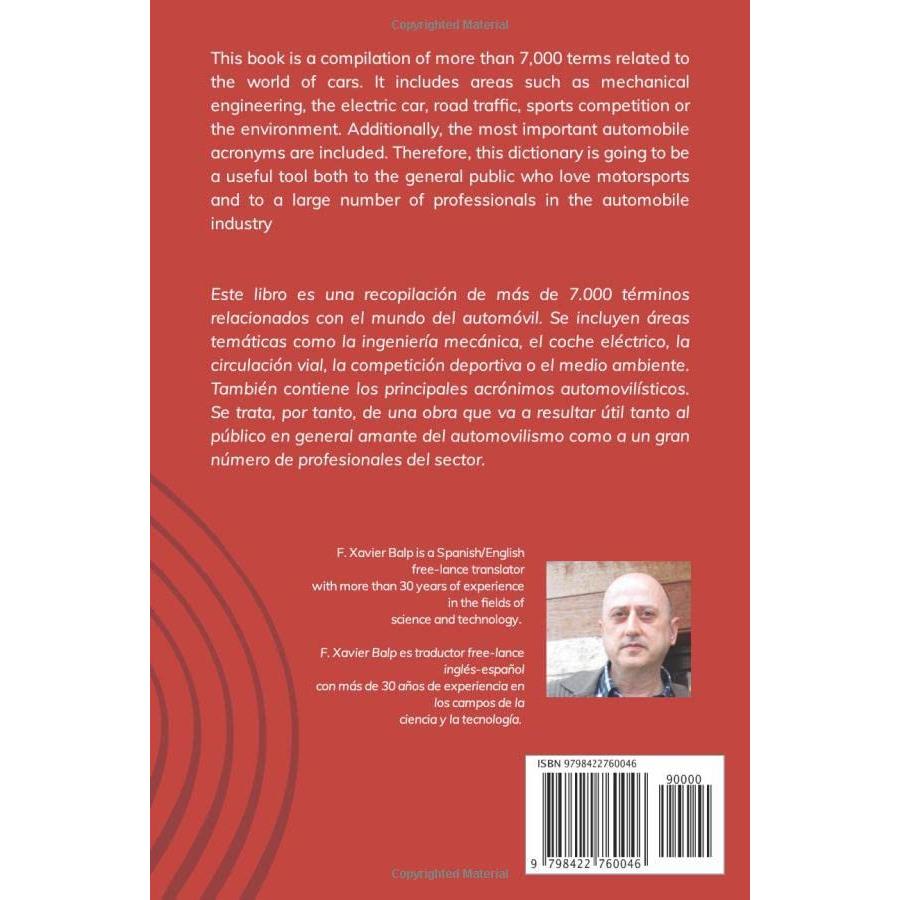ENGLISH-SPANISH AUTOMOBILE DICTIONARY: Diccionario inglés-español del automóvil (Terminología del automóvil)