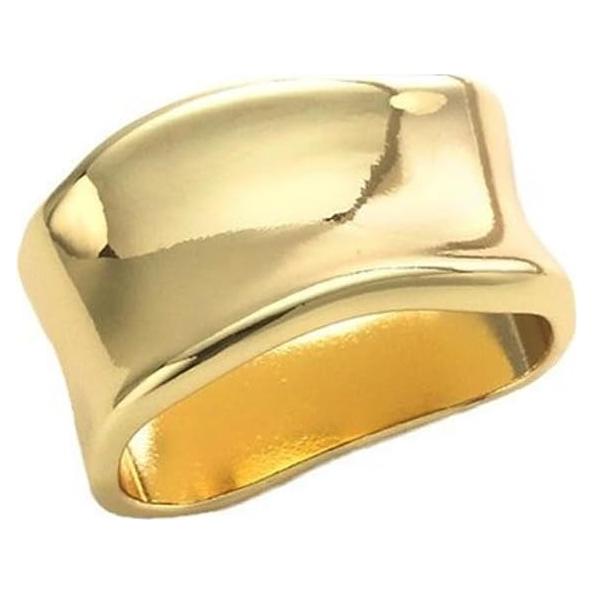 Anillo Broche de Bufanda Dainty Oro para Mujeres - Accesorio Minimalista