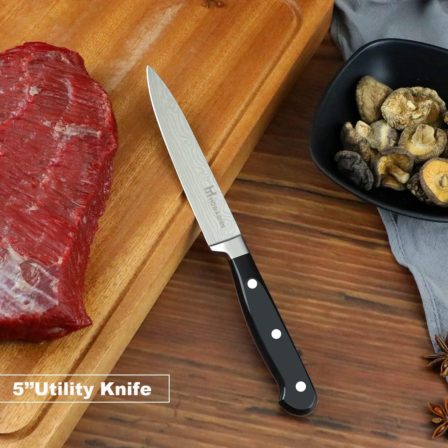 Cuchillo Utilitario Howashin 12.7 cm Acero Inoxidable Ergonómico