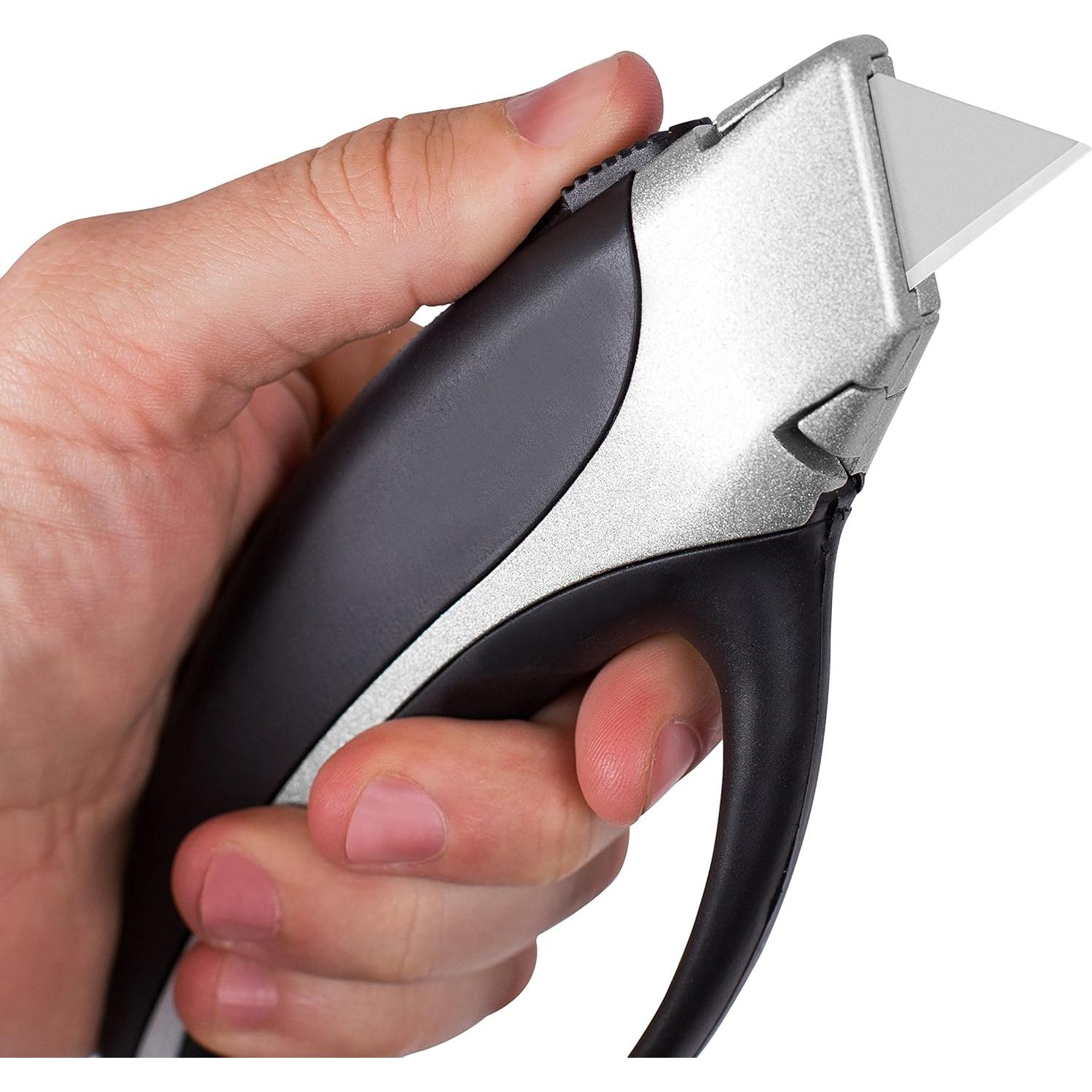 Cuchillo Utilitario Ergonómico Mejor de Internet - Retráctil con 3 Cuchillas