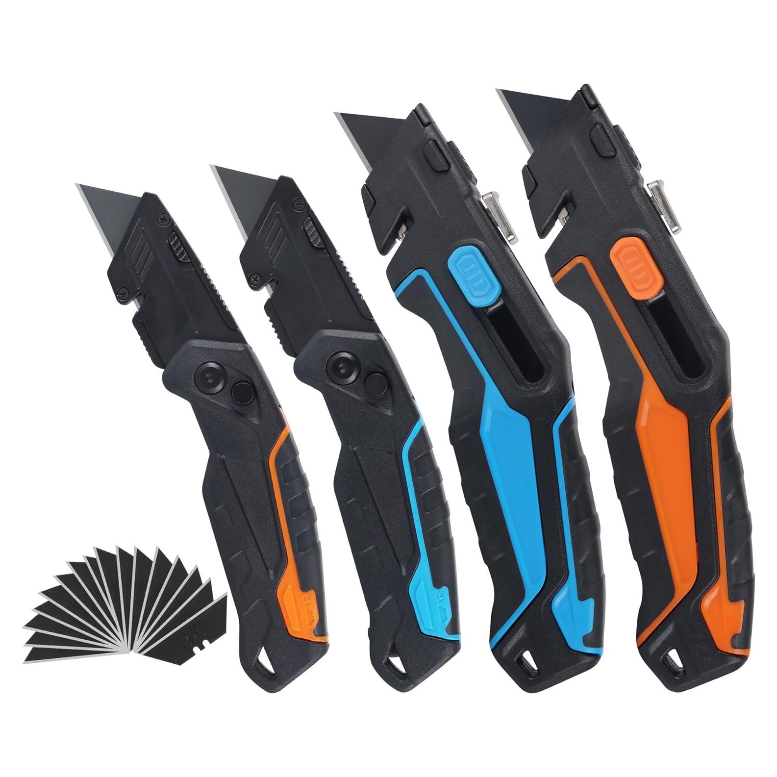 Cuchillo Utilitario Retráctil 2-en-1 Lichamp con 16 Cuchillas