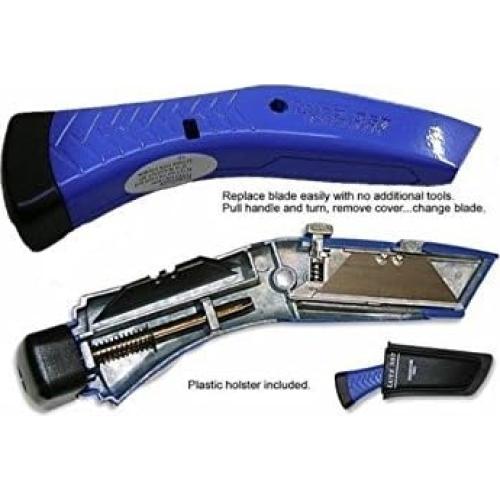 Cuchillo Utility Retráctil Lutz 35699 Azul con 3 Hojas