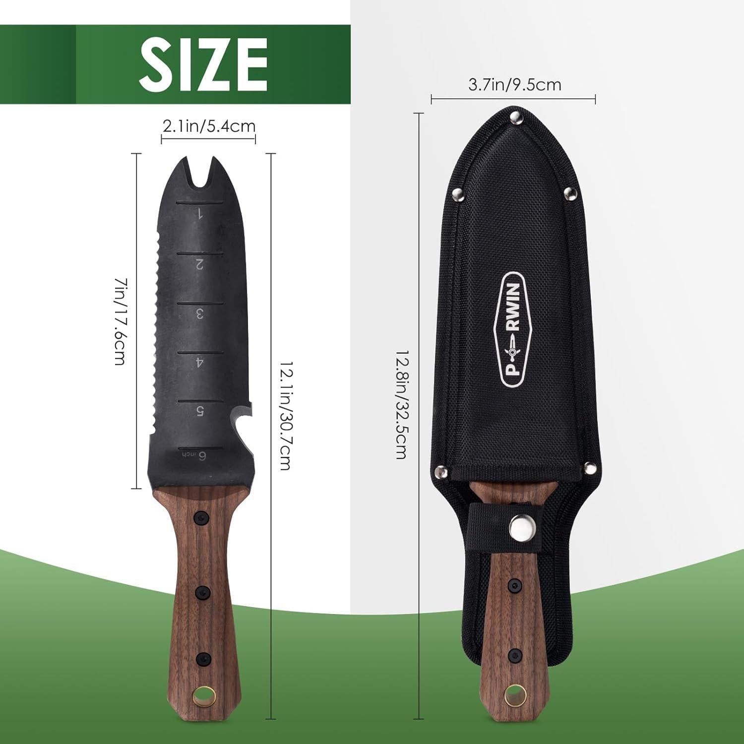 Cuchillo de Jardín Hori Hori PERWIN 30.73 cm Acero Inoxidable