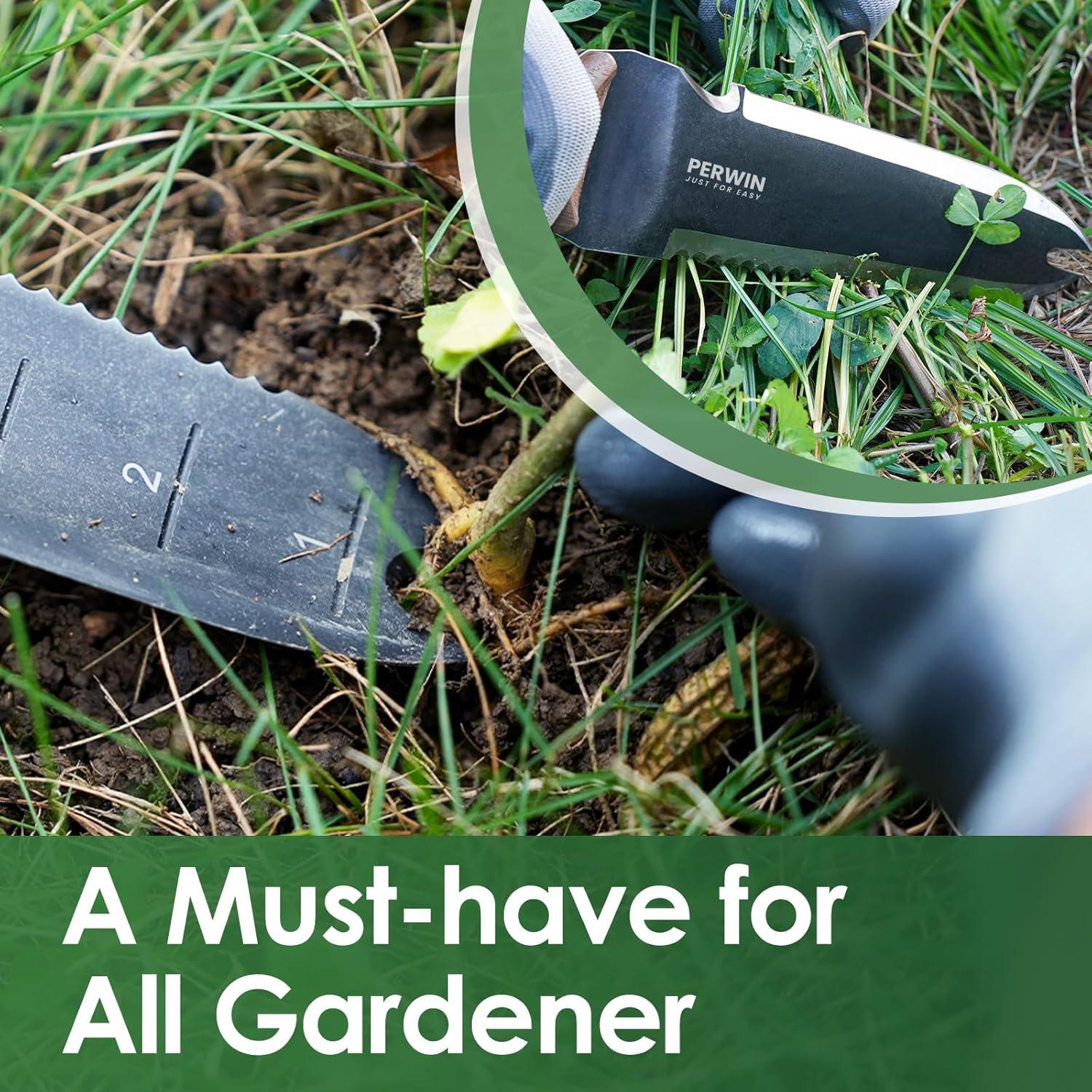 Cuchillo de Jardín Hori Hori PERWIN 30.73 cm Acero Inoxidable