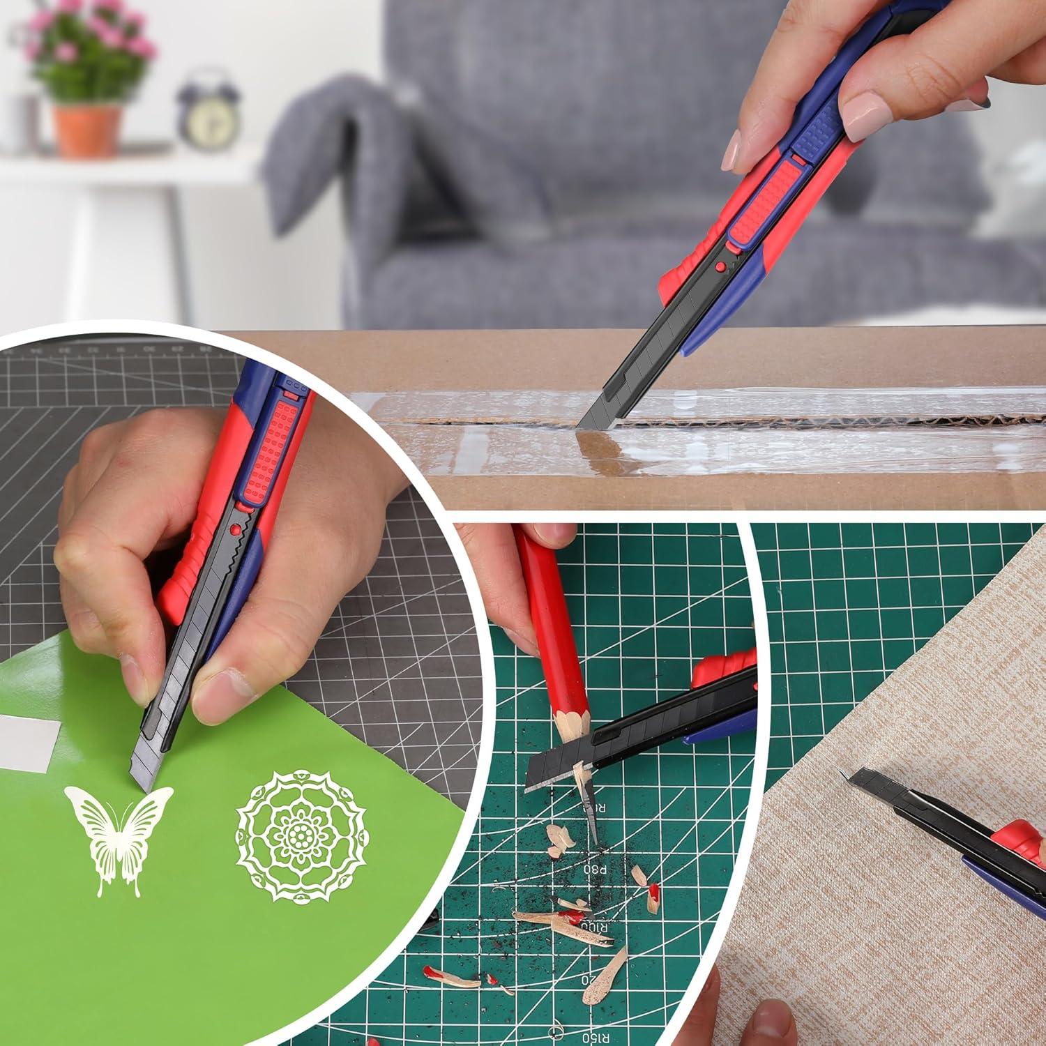 Cuchillo de Utilidad 2-en-1 WORKPRO con Cuchillas Retráctiles