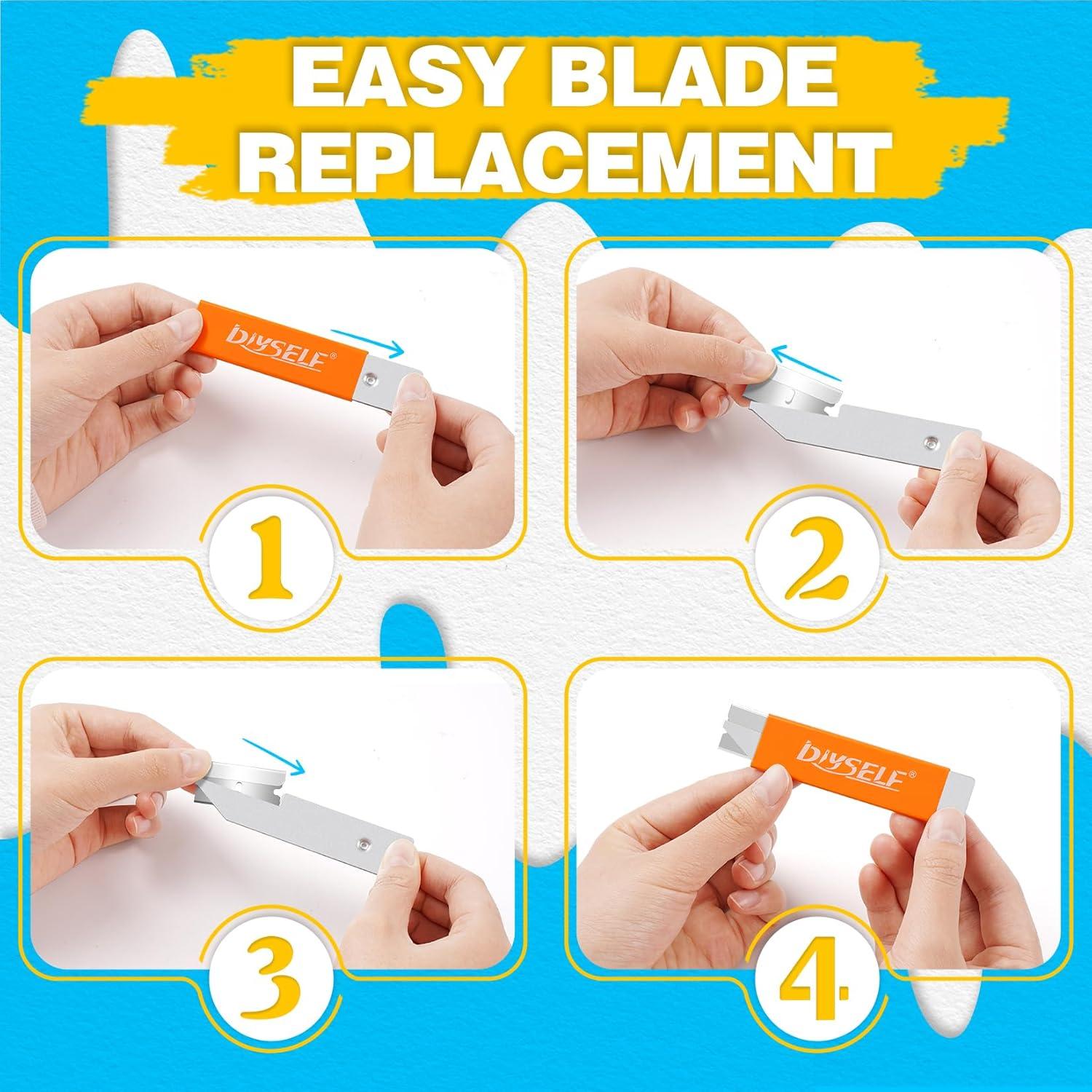 Cortadores de Cajas DIYSELF Paquete de 12 Multicolor Retráctil