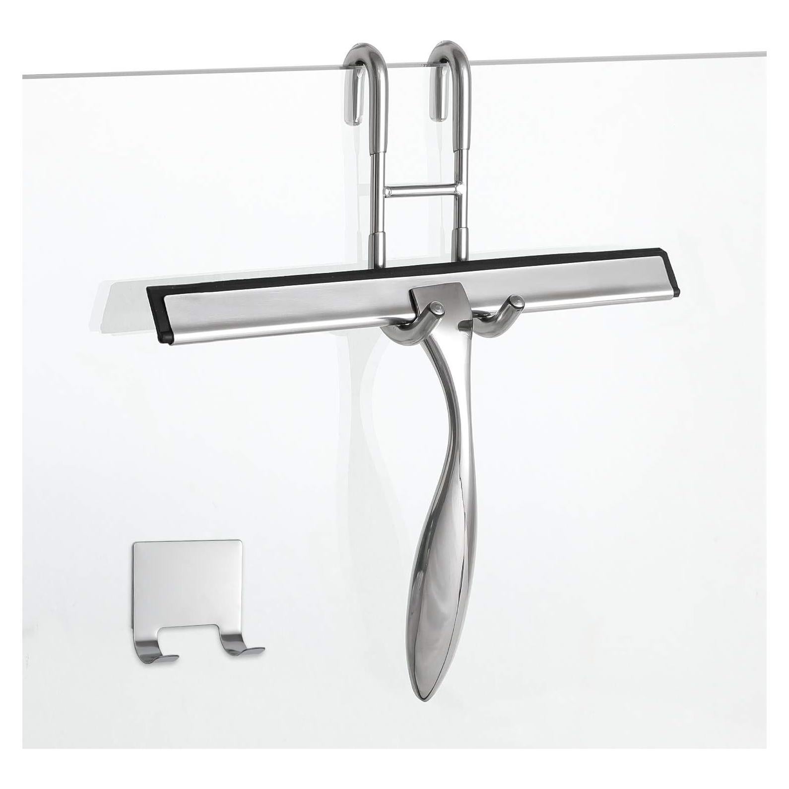 Limpiaparabrisas de Ducha Simtive 25.5 cm Plata con Ganchos