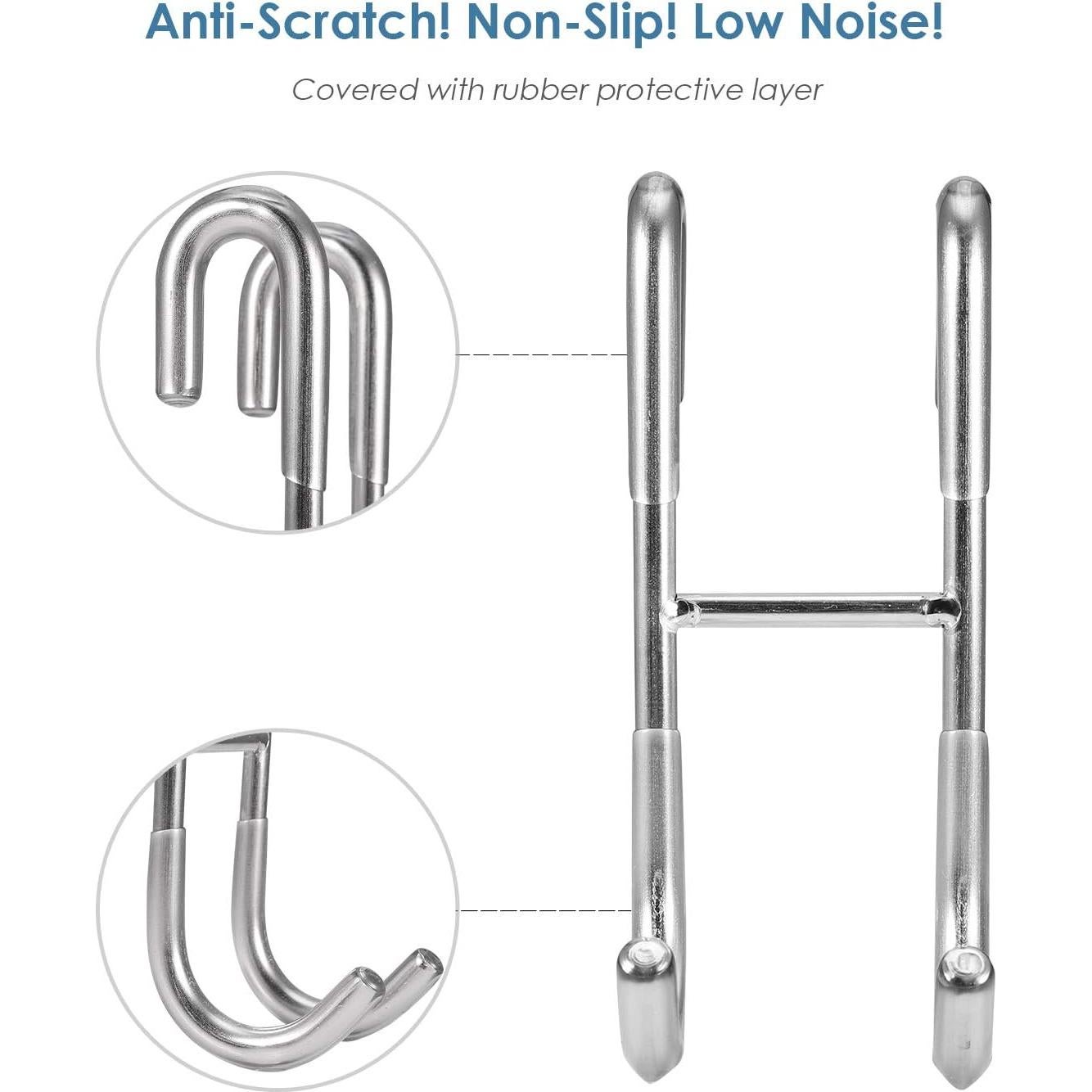 Limpiaparabrisas de Ducha Simtive 25.5 cm Plata con Ganchos