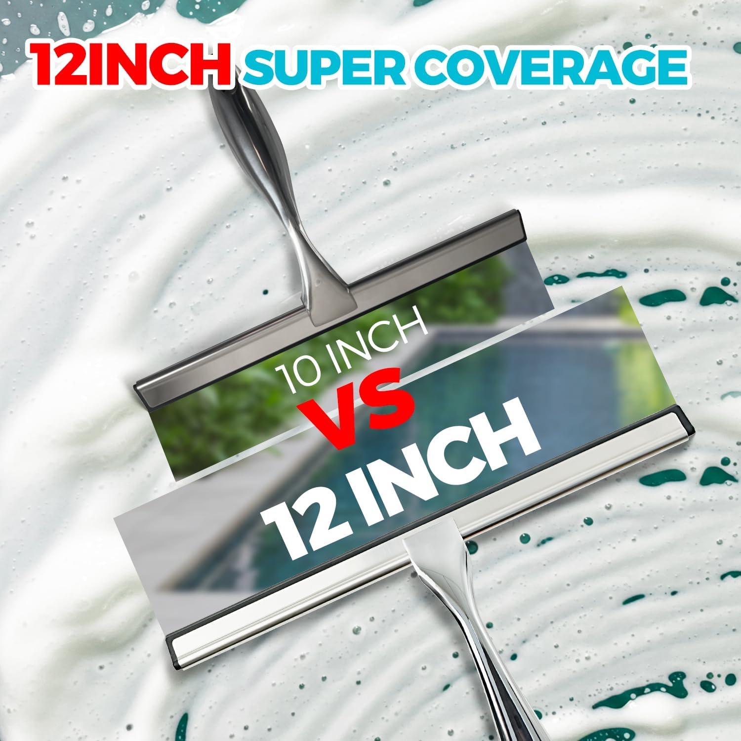 Limpiaparabrisas de Ducha 30.48 cm ALFLOD Acero Inoxidable Plata