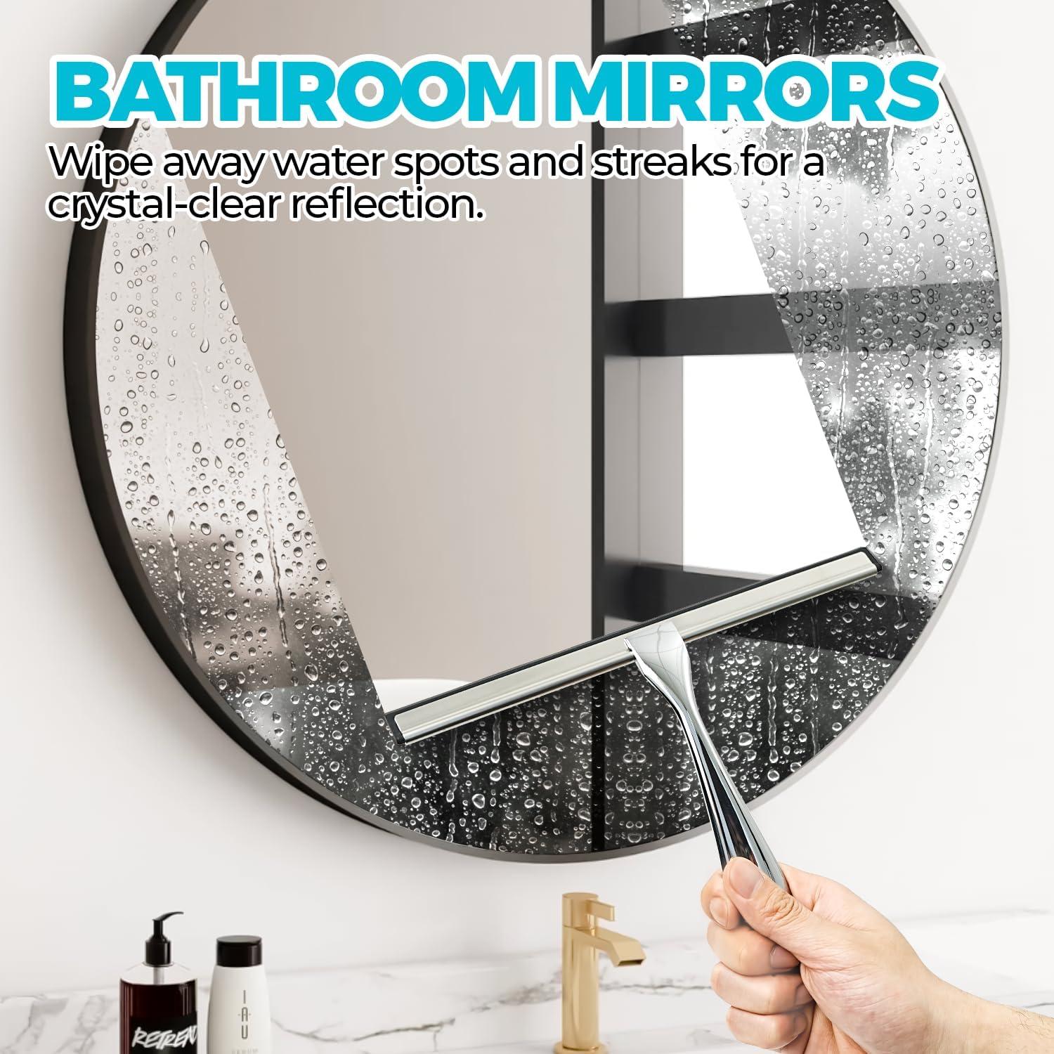 Limpiaparabrisas de Ducha 30.48 cm ALFLOD Acero Inoxidable Plata