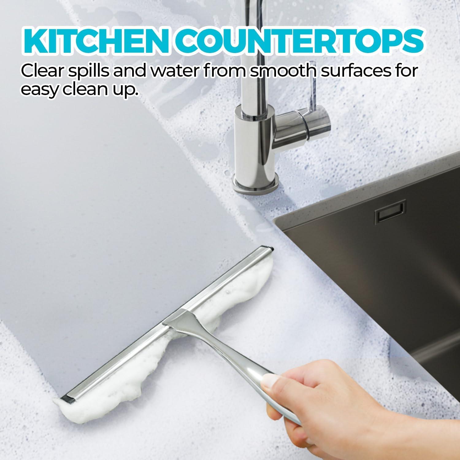 Limpiaparabrisas de Ducha 30.48 cm ALFLOD Acero Inoxidable Plata