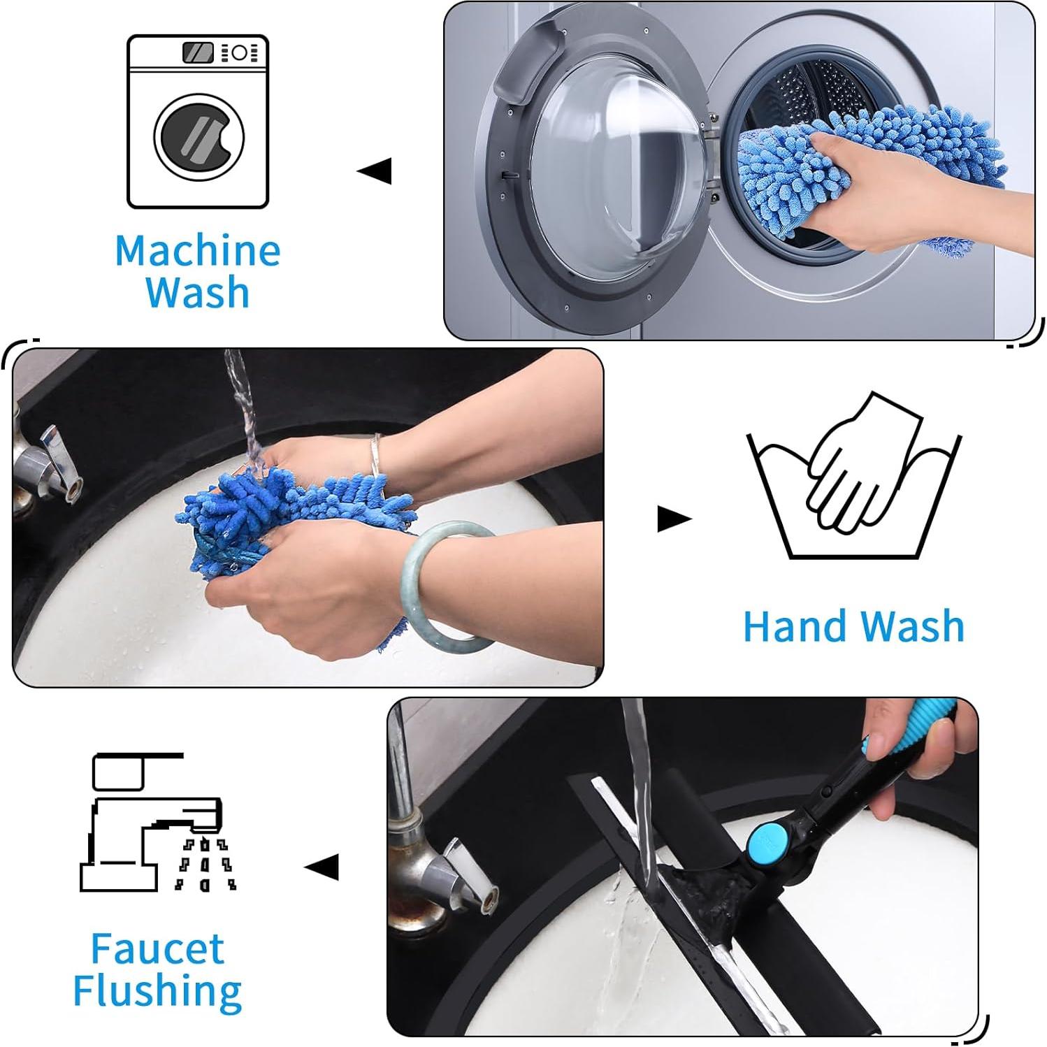 Kit de Limpieza de Ventanas PHABULS 3 en 1 Extensible 185 cm