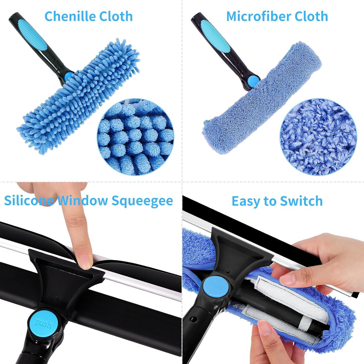 Kit de Limpieza de Ventanas PHABULS 3 en 1 Extensible 185 cm